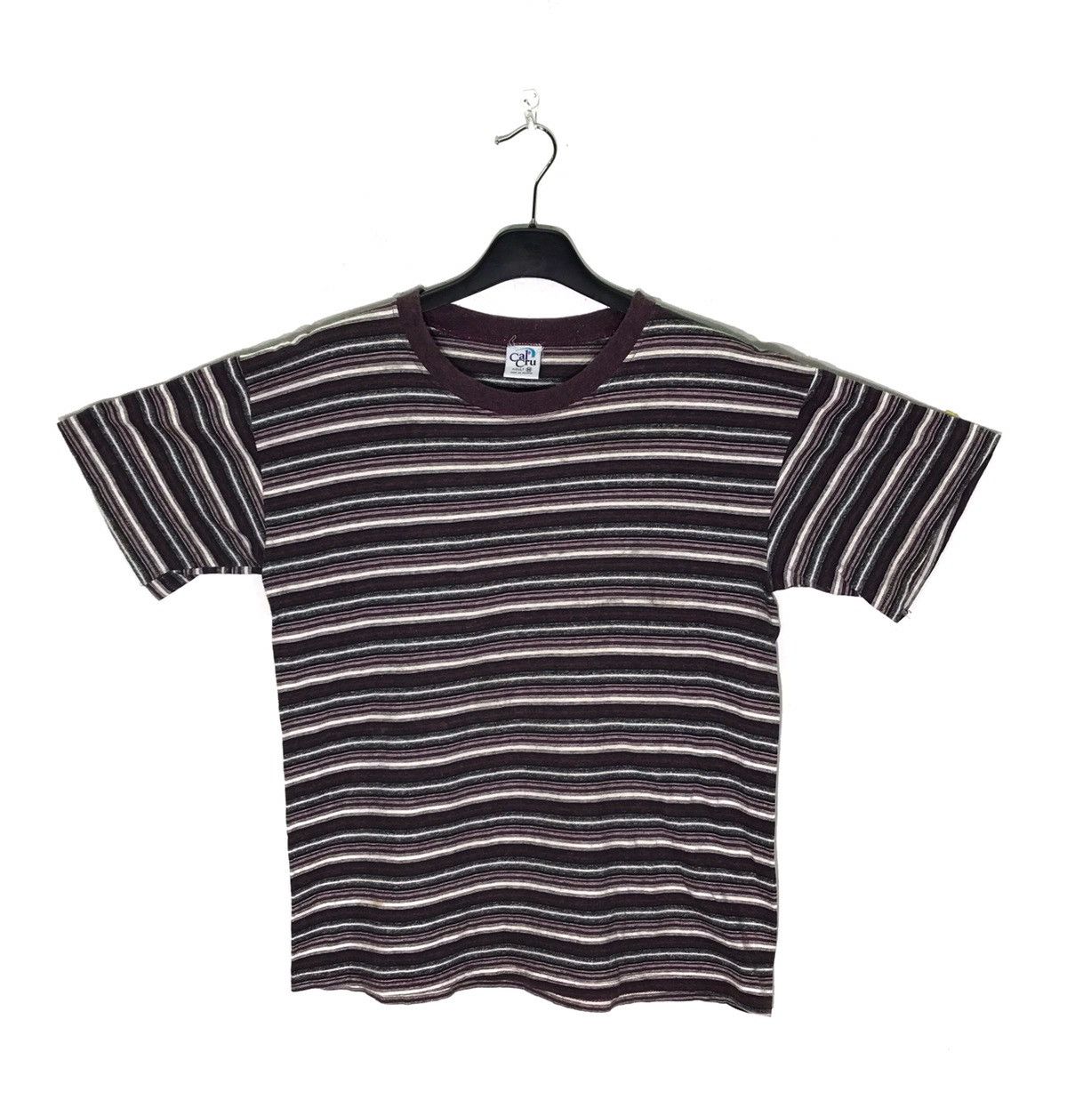 Vintage Vintage Cal Cru Stripe T shirt Made In Usa Size US M / EU 48-50 / 2 - 1 Thumbnail