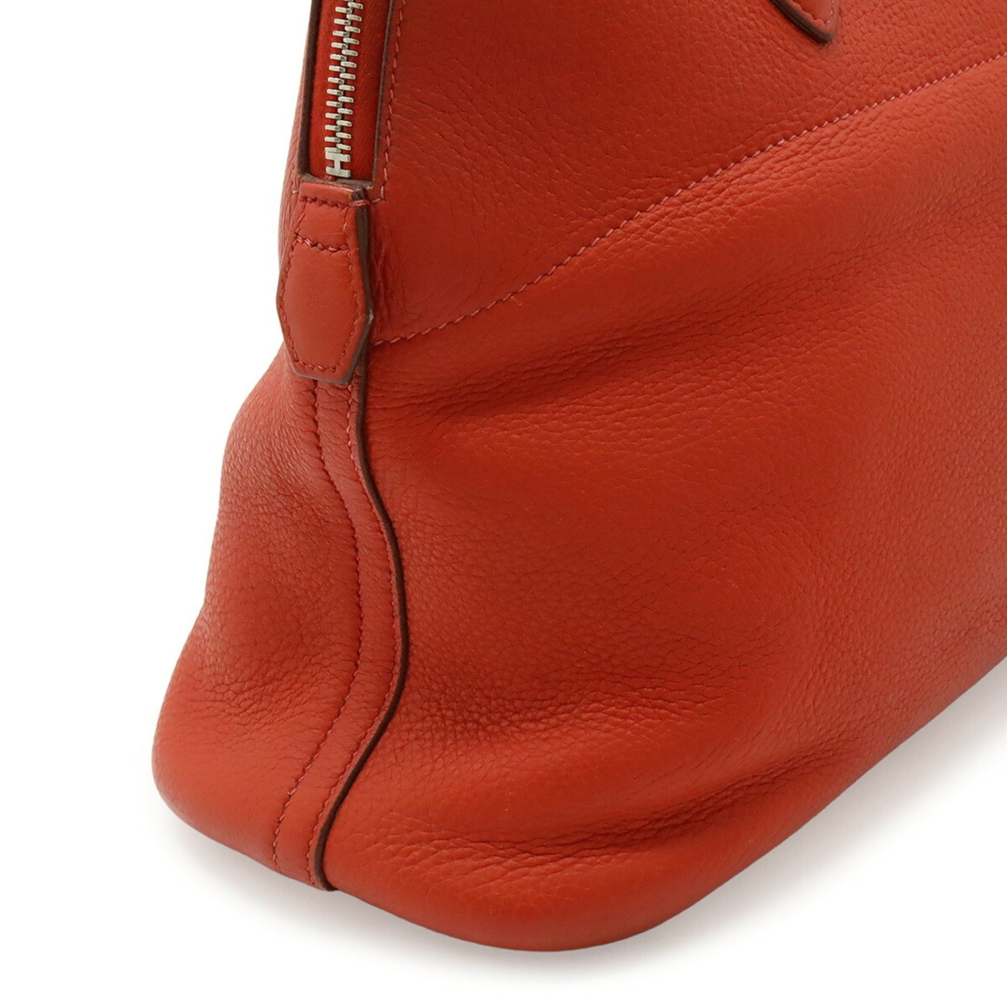 Hermes HERMES Bolide 35 Handbag Tote Bag Taurillon Clemence Leather Red I Stamp Shoulder Size ONE SIZE - 9 Thumbnail