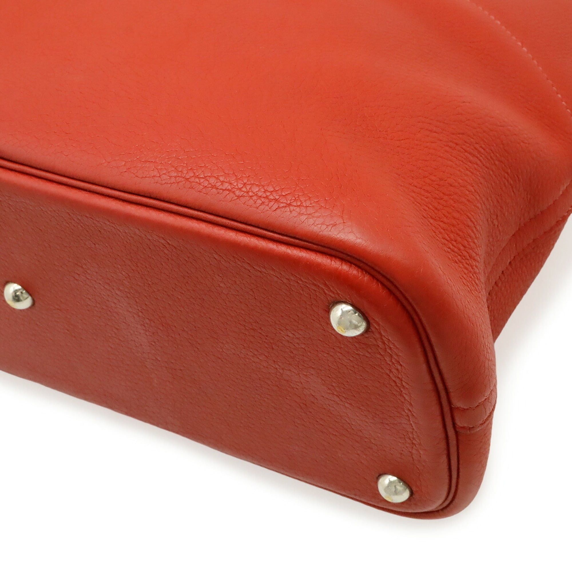 Hermes HERMES Bolide 35 Handbag Tote Bag Taurillon Clemence Leather Red I Stamp Shoulder Size ONE SIZE - 4 Thumbnail