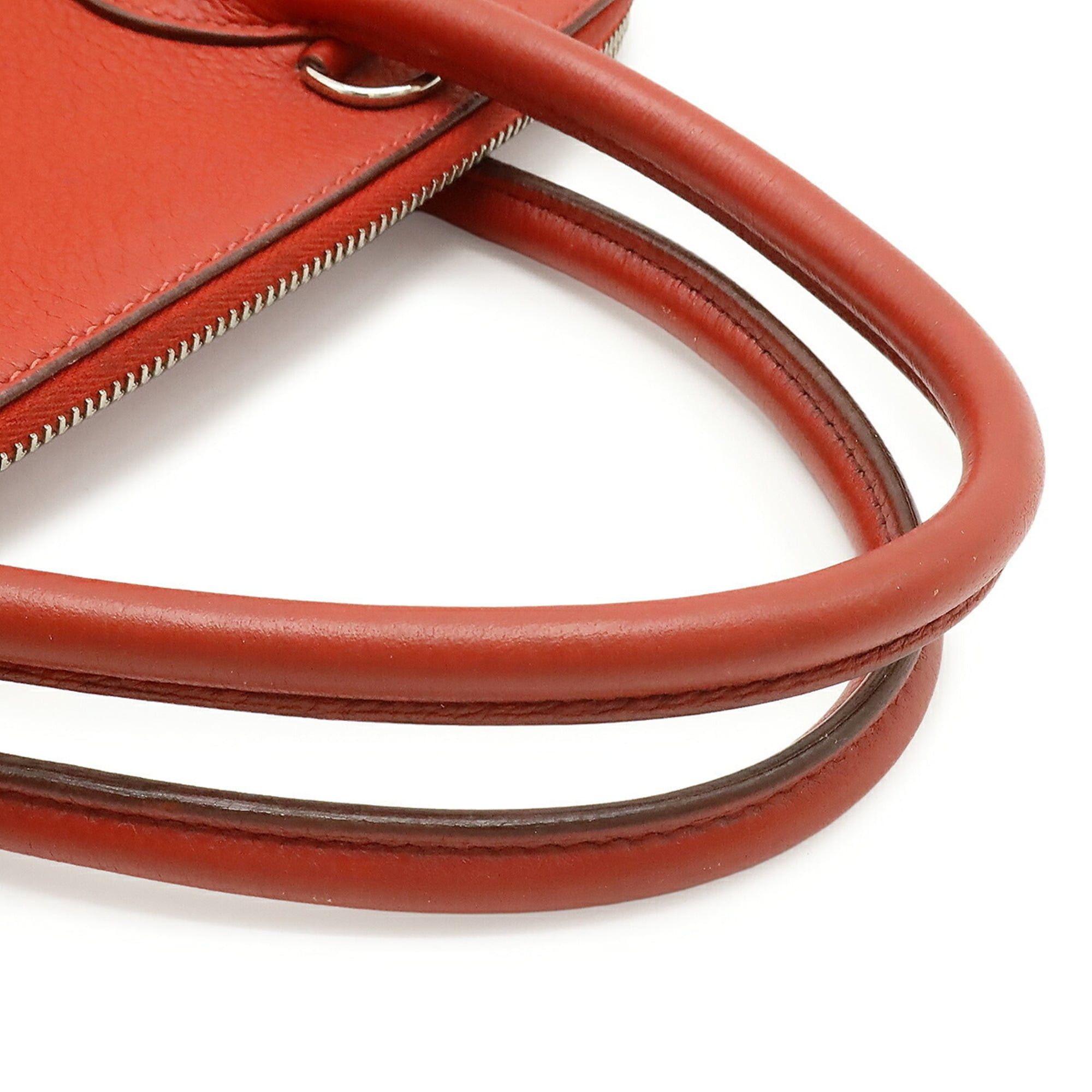 Hermes HERMES Bolide 35 Handbag Tote Bag Taurillon Clemence Leather Red I Stamp Shoulder Size ONE SIZE - 5 Thumbnail