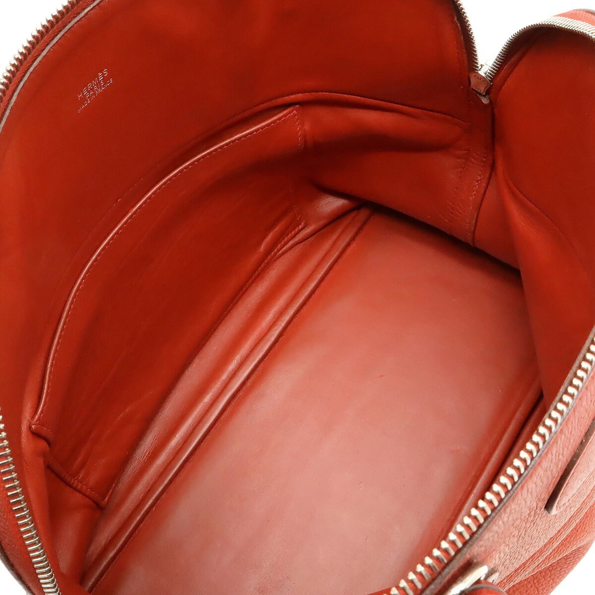Hermes HERMES Bolide 35 Handbag Tote Bag Taurillon Clemence Leather Red I Stamp Shoulder Size ONE SIZE - 7 Thumbnail