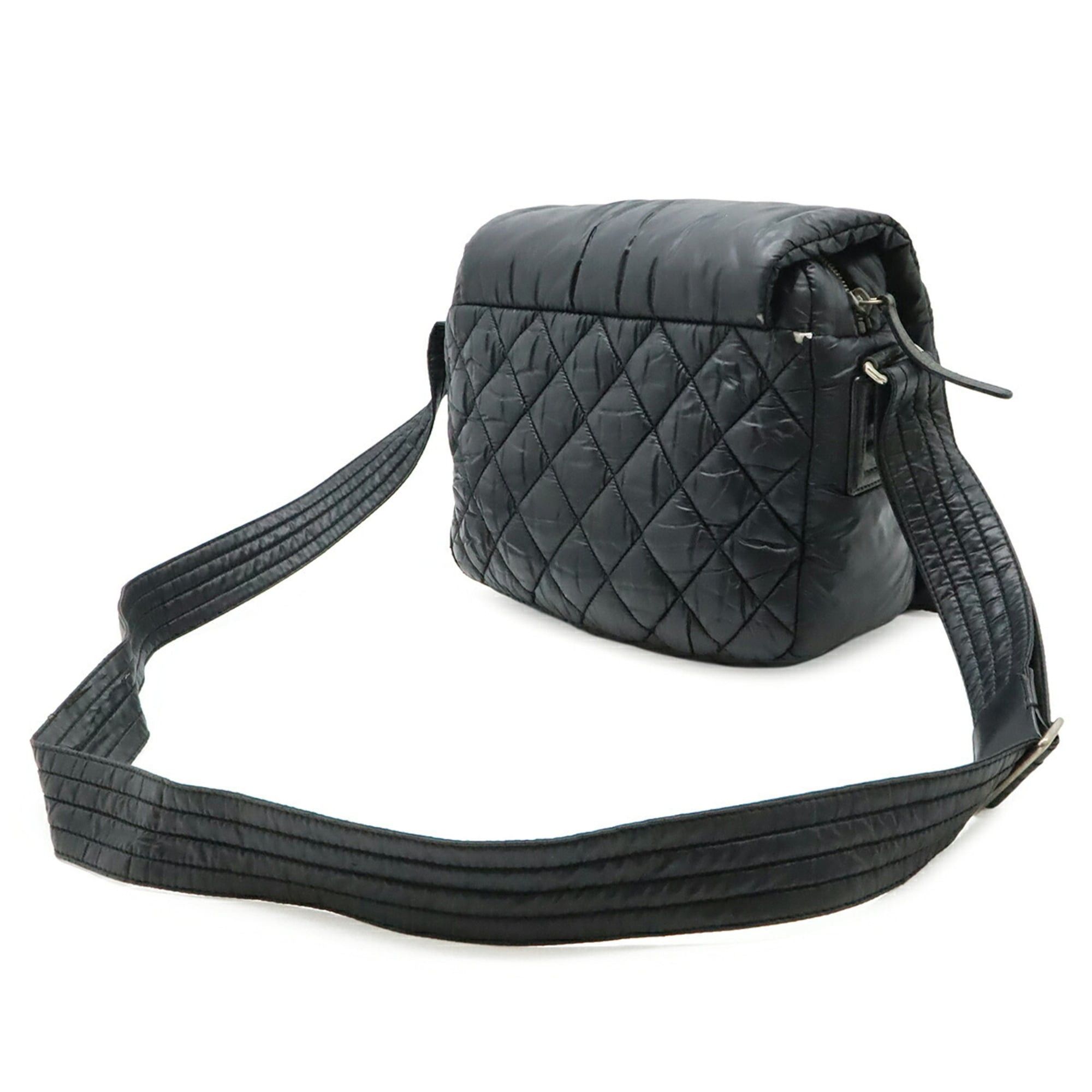 Chanel CHANEL Coco Cocoon Matelassé Small Shoulder Bag, Nylon and Leather, Black, A48616 Size ONE SIZE - 3 Thumbnail