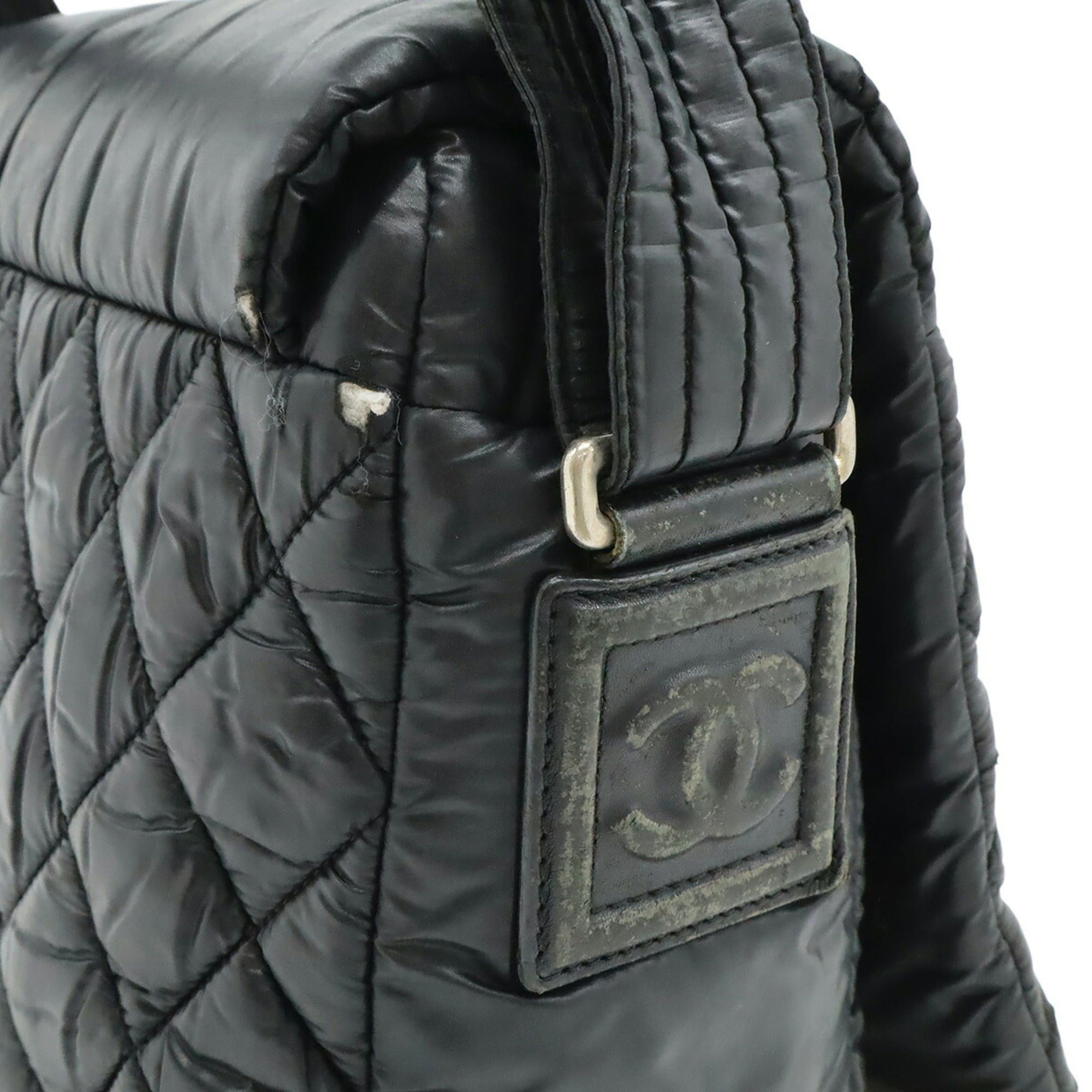 Chanel CHANEL Coco Cocoon Matelassé Small Shoulder Bag, Nylon and Leather, Black, A48616 Size ONE SIZE - 5 Thumbnail
