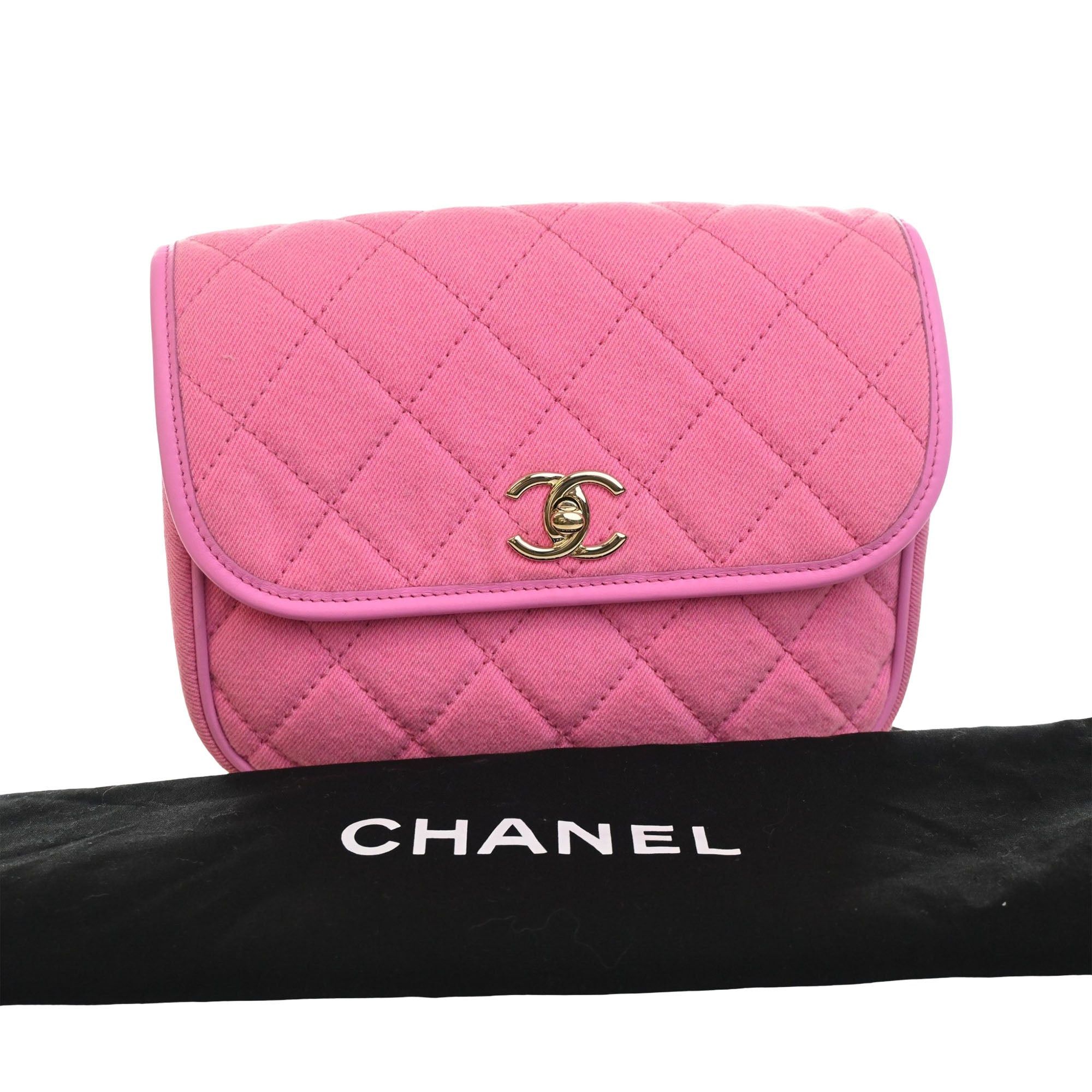 Chanel CC Quilted Denim Messenger Flap Size ONE SIZE - 15 Thumbnail