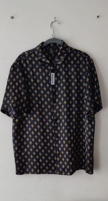 ovo monogram silk shirt