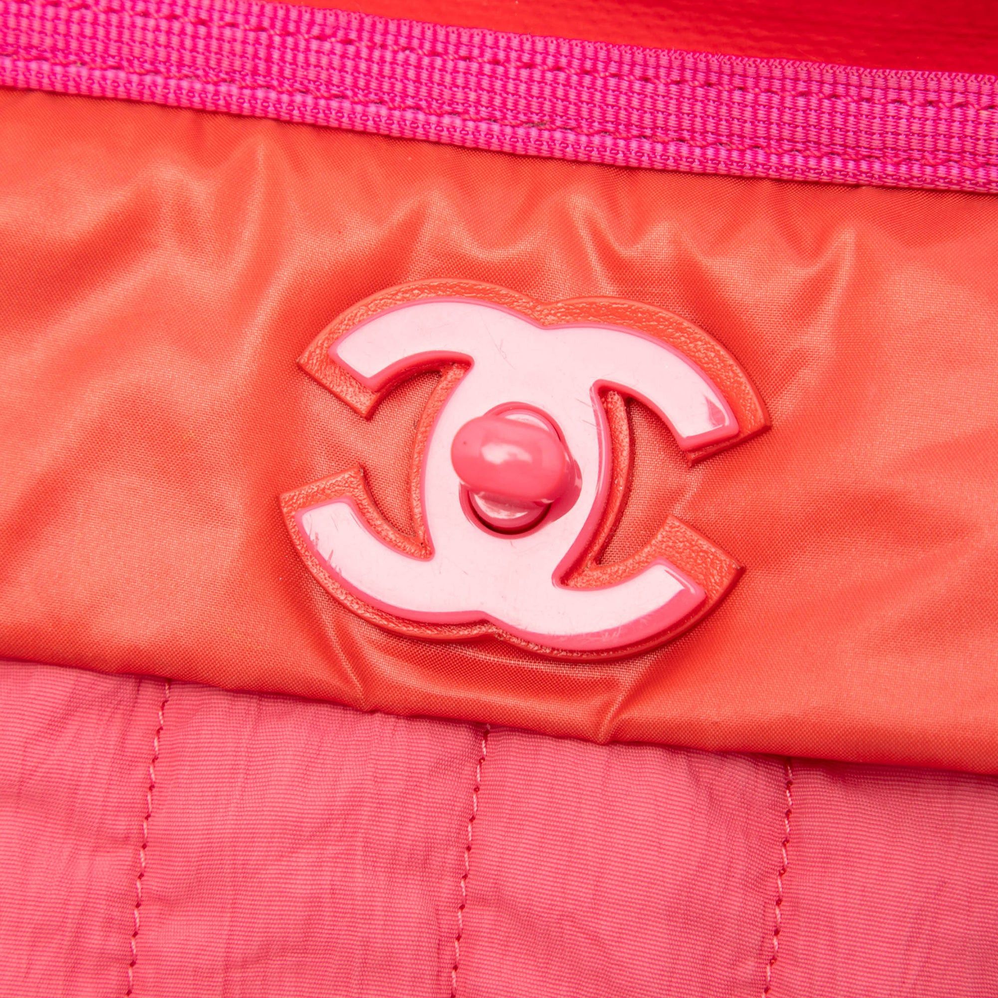 Chanel CC Multicolor Vertical Quilted Nylon Coco Neige Convertible Backpack Size ONE SIZE - 5 Thumbnail