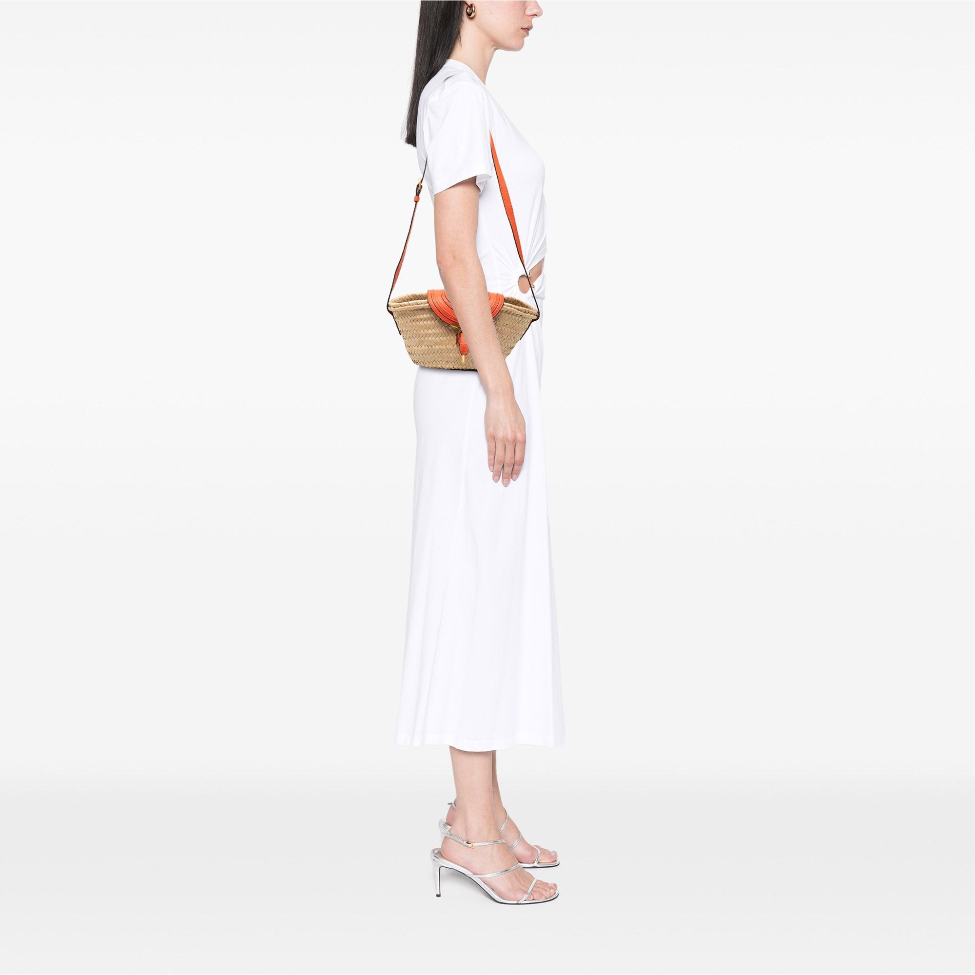 Chloe Raffia Marcie Basket Crossbody Size ONE SIZE - 6 Thumbnail