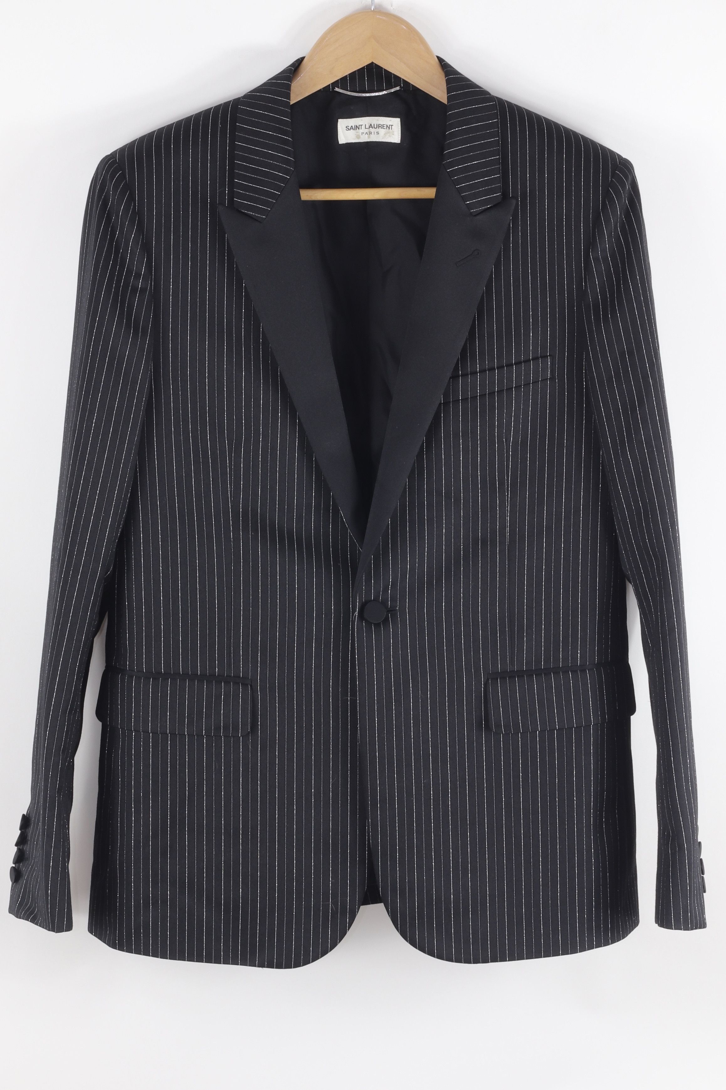 Saint Laurent Paris FW15 Striped Blazer Size 54R - 1 Thumbnail
