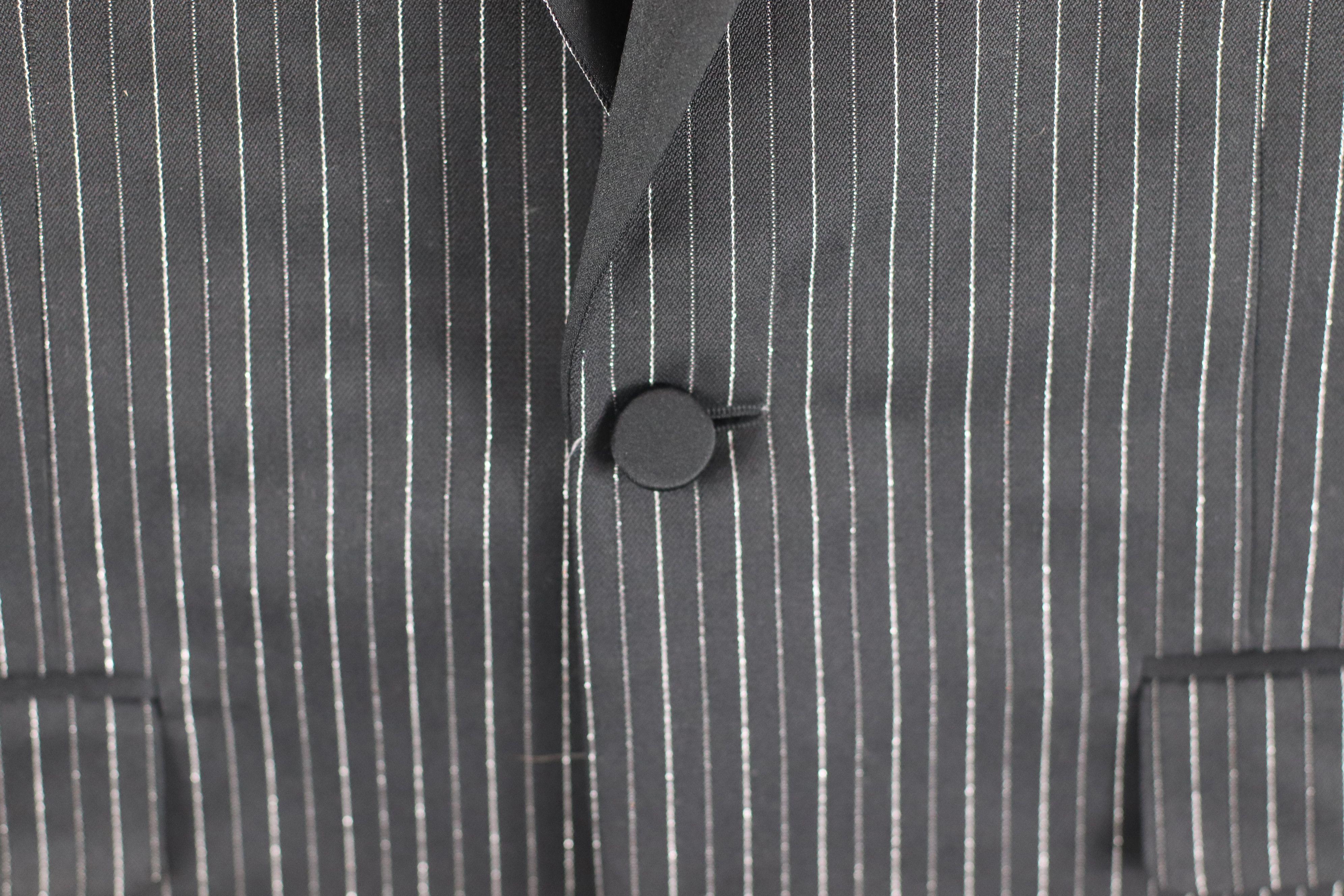 Saint Laurent Paris FW15 Striped Blazer Size 54R - 5 Thumbnail