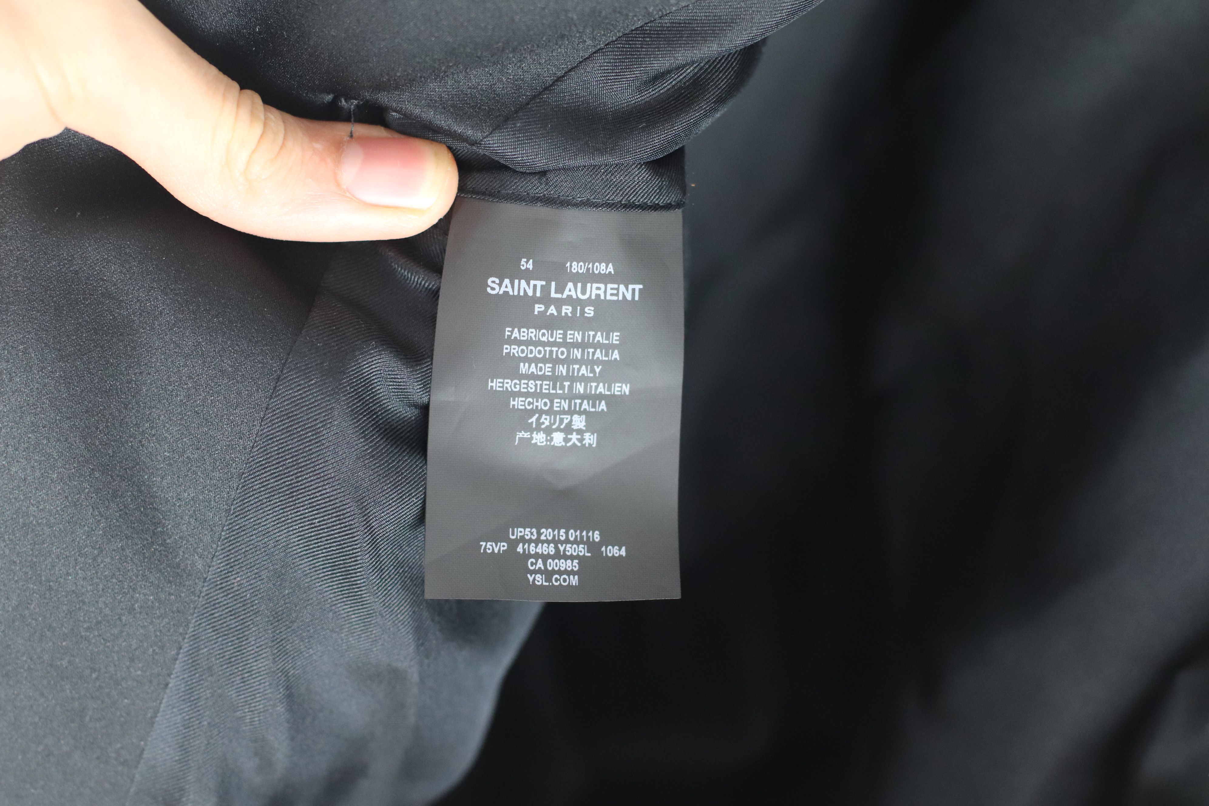 Saint Laurent Paris FW15 Striped Blazer Size 54R - 6 Thumbnail