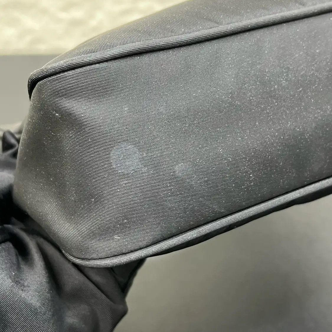 Prada PRADA Re-Edition 2000 mini black nylon logo clutch Size ONE SIZE - 12 Thumbnail