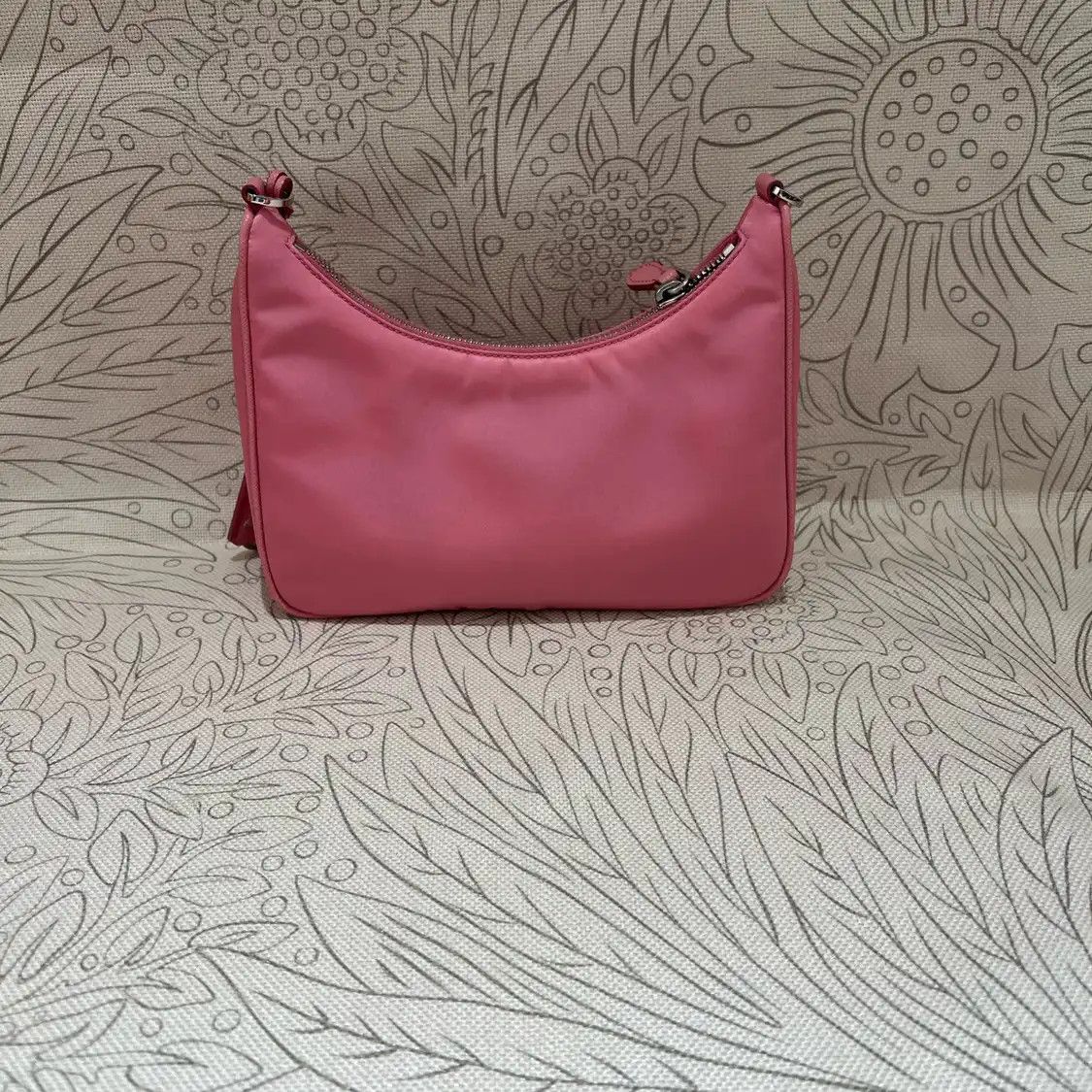 Prada PRADA Re-Edition 2005 pink nylon logo shoulder bag Size ONE SIZE - 3 Thumbnail