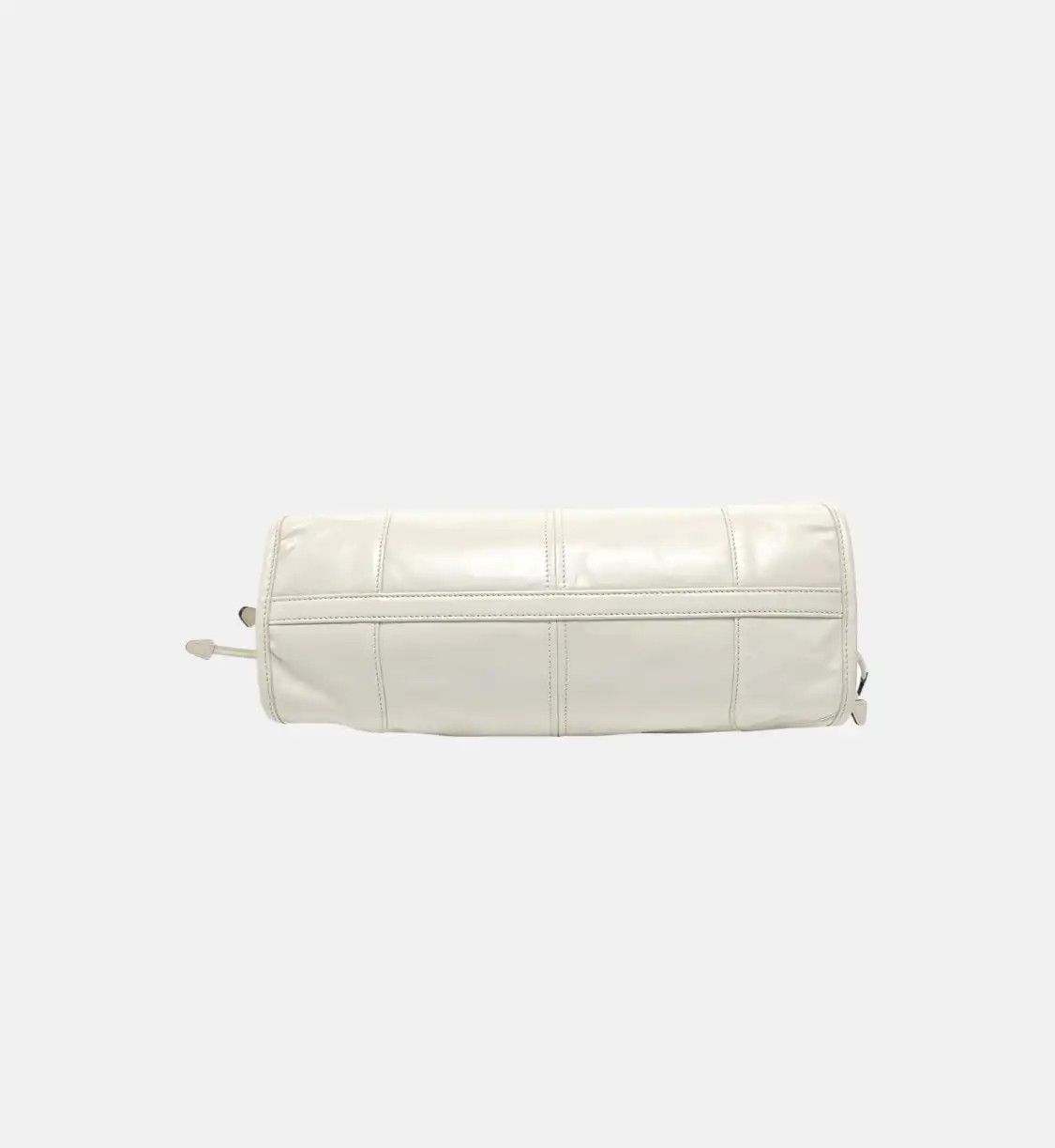 Prada PRADA Bonnie Medium white cowhide leather logo quilted shoulder bag handbag gold Size ONE SIZE - 6 Thumbnail