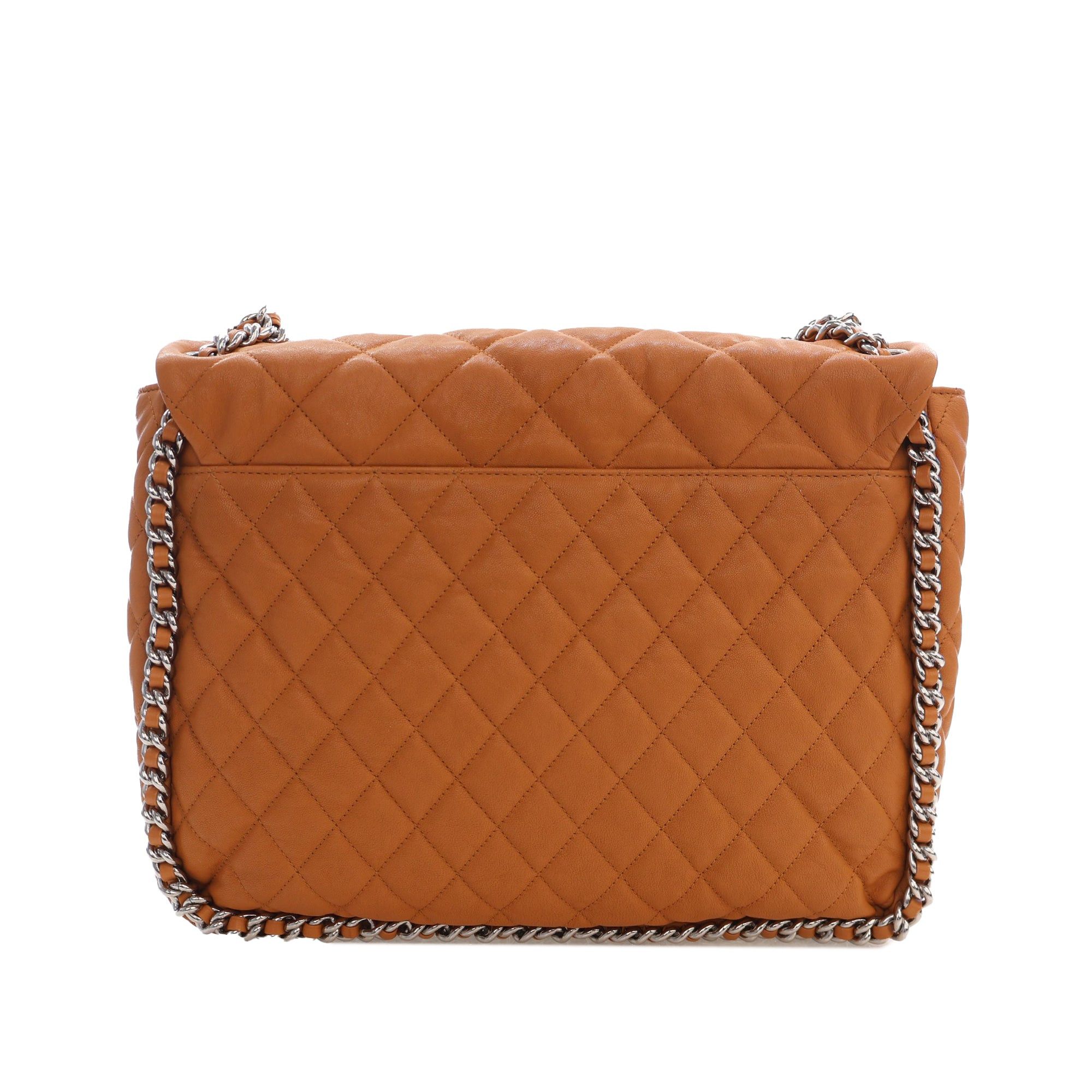 Chanel Maxi Quilted Washed Lambskin Chain Around Flap Size ONE SIZE - 2 Thumbnail