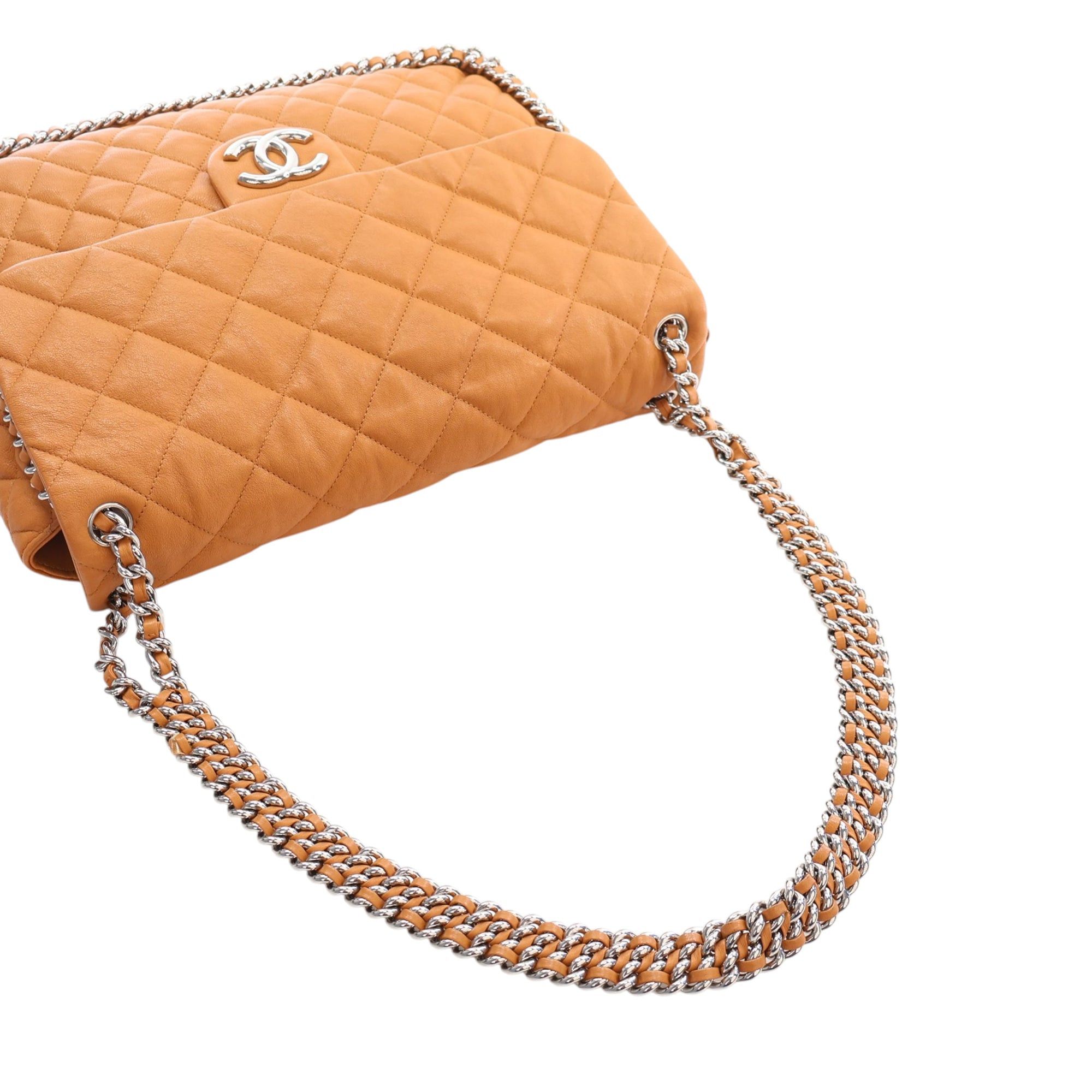 Chanel Maxi Quilted Washed Lambskin Chain Around Flap Size ONE SIZE - 12 Thumbnail