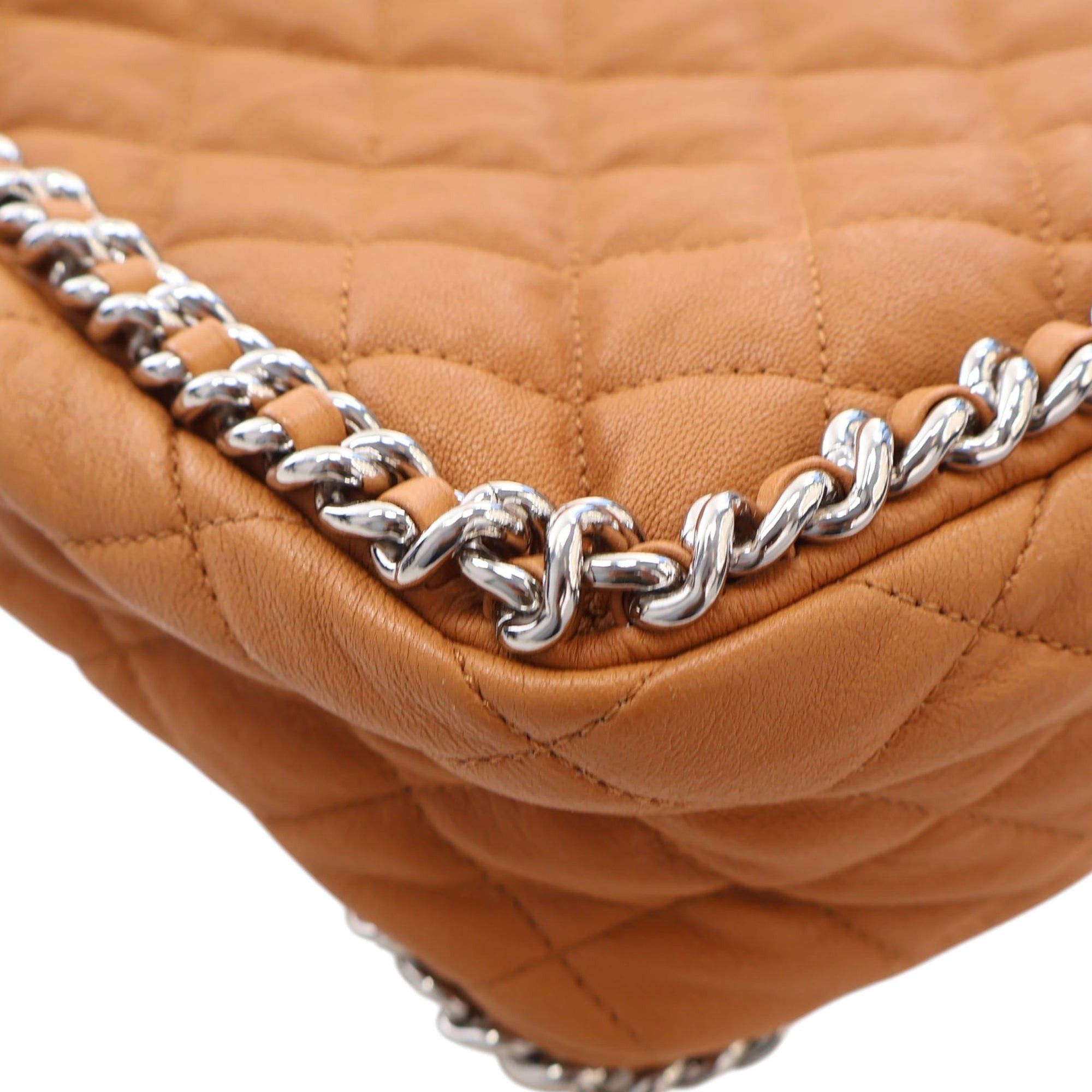 Chanel Maxi Quilted Washed Lambskin Chain Around Flap Size ONE SIZE - 11 Thumbnail