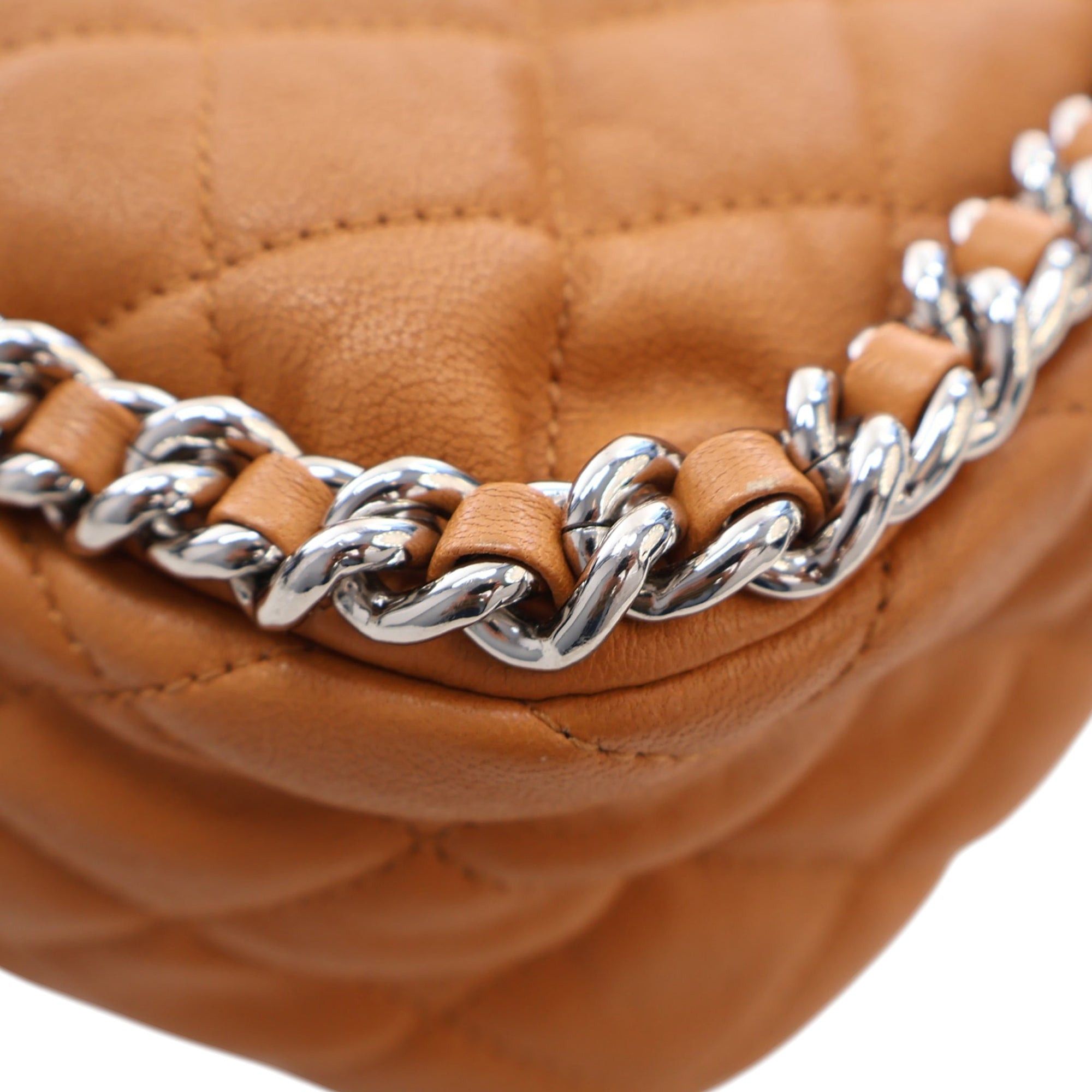 Chanel Maxi Quilted Washed Lambskin Chain Around Flap Size ONE SIZE - 10 Thumbnail
