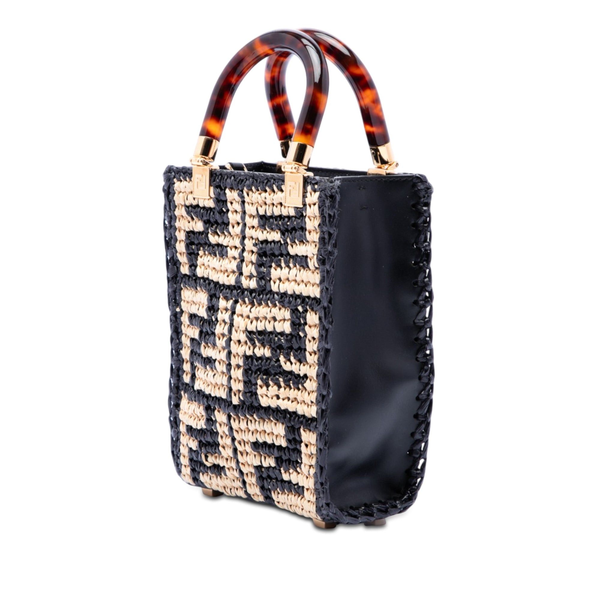 Fendi Zucca Raffia Sunshine Shopper Tote Size ONE SIZE - 2 Thumbnail