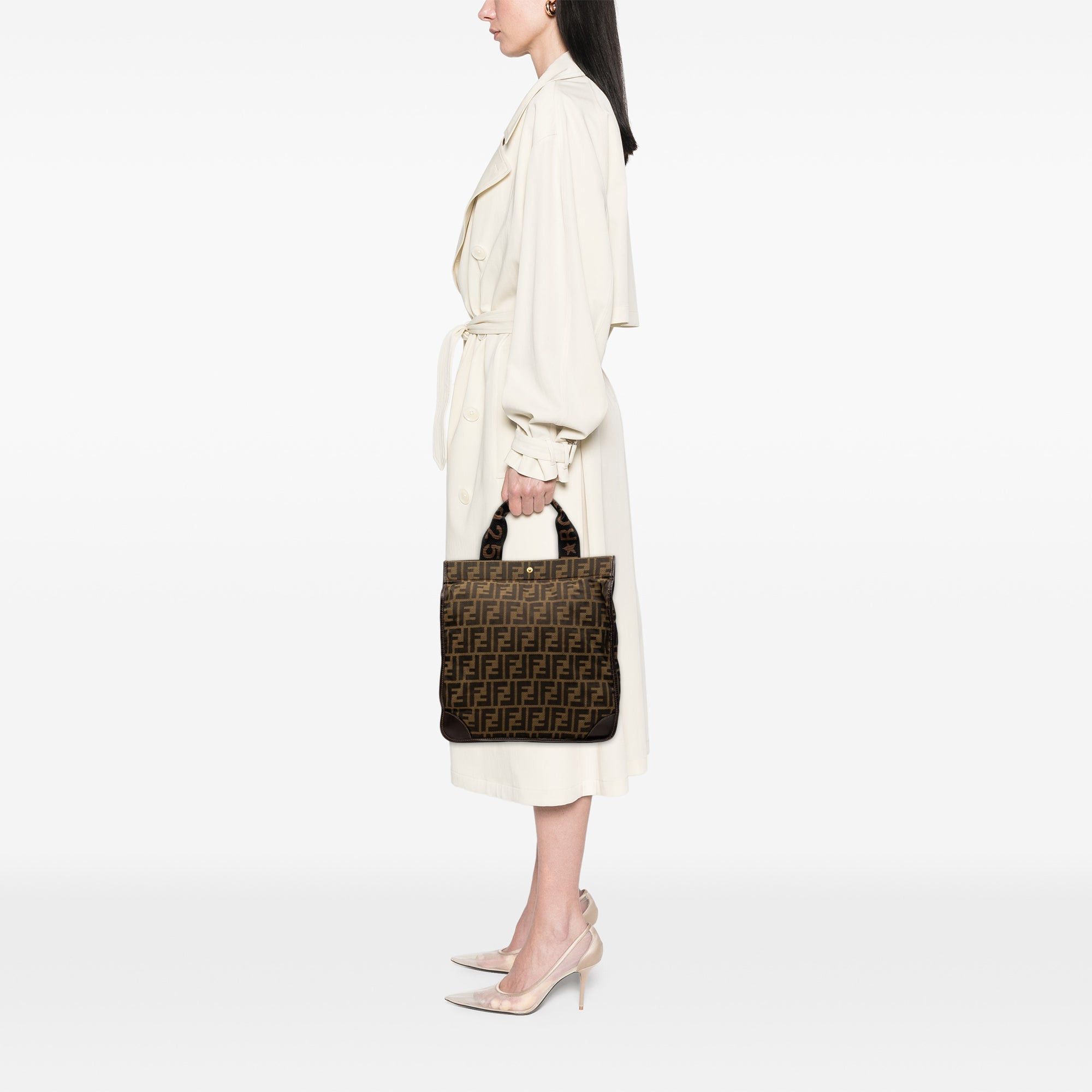 Fendi Zucca Canvas Shopping Tote Size ONE SIZE - 8 Thumbnail