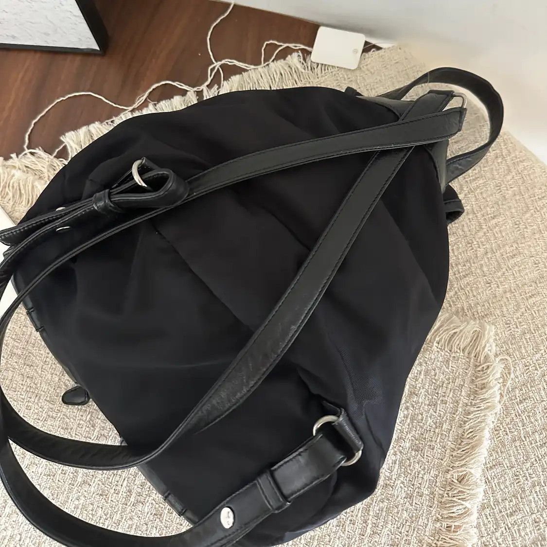 Prada PRADA Re-Nylon Medium black nylon backpack Size ONE SIZE - 4 Thumbnail