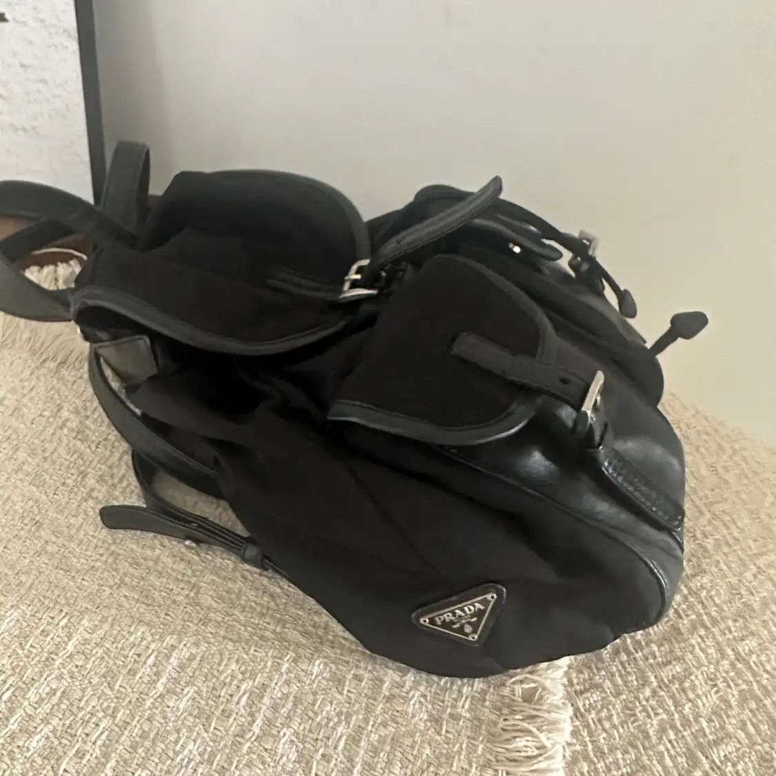 Prada PRADA Re-Nylon Medium black nylon backpack Size ONE SIZE - 3 Thumbnail