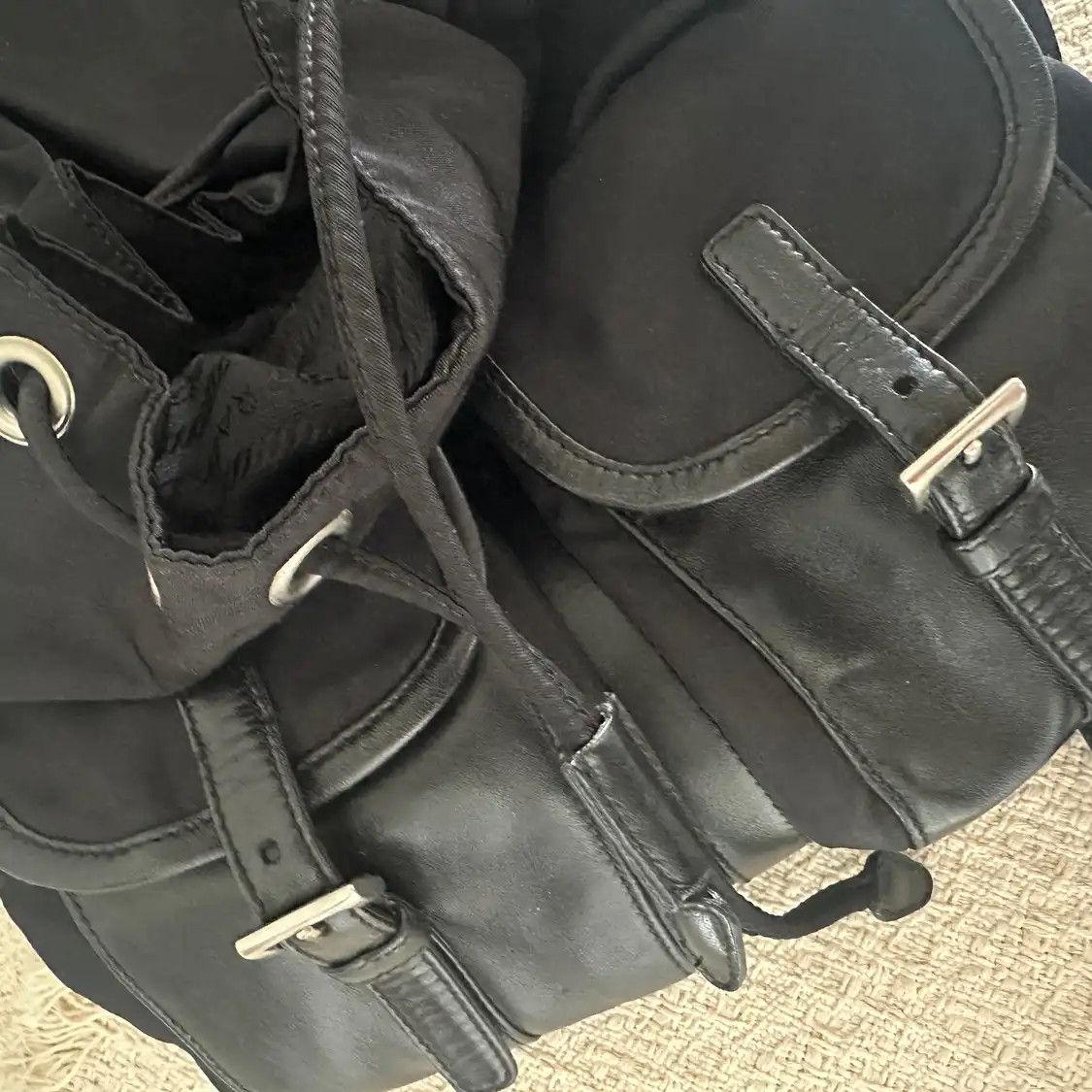 Prada PRADA Re-Nylon Medium black nylon backpack Size ONE SIZE - 7 Thumbnail