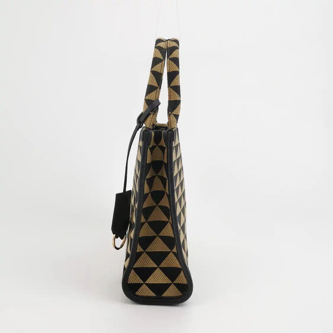 Prada PRADA Symbole brown fabric logo handbag Size ONE SIZE - 2 Thumbnail
