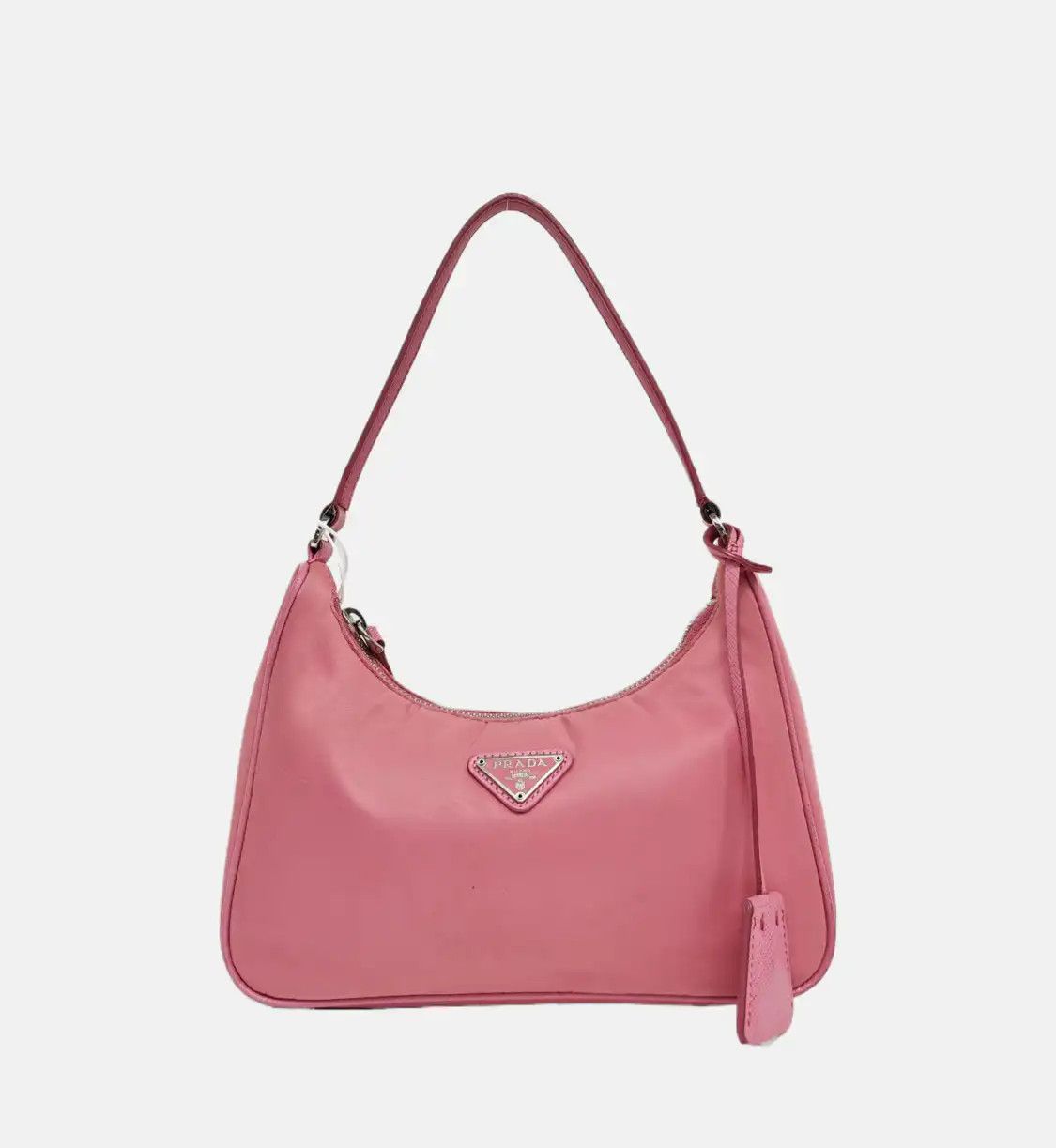 Prada PRADA Re-Edition 2005 mini pink nylon logo handbag shoulder bag silver hardware Size ONE SIZE - 8 Thumbnail