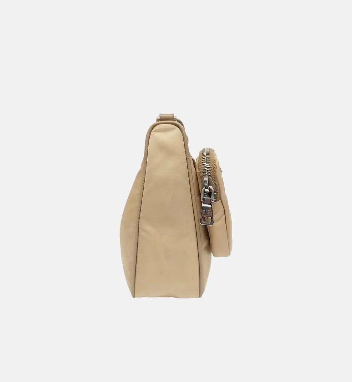 Prada PRADA Re-Edition 2005 khaki nylon logo shoulder bag crossbody bag silver hardwar Size ONE SIZE - 4 Thumbnail