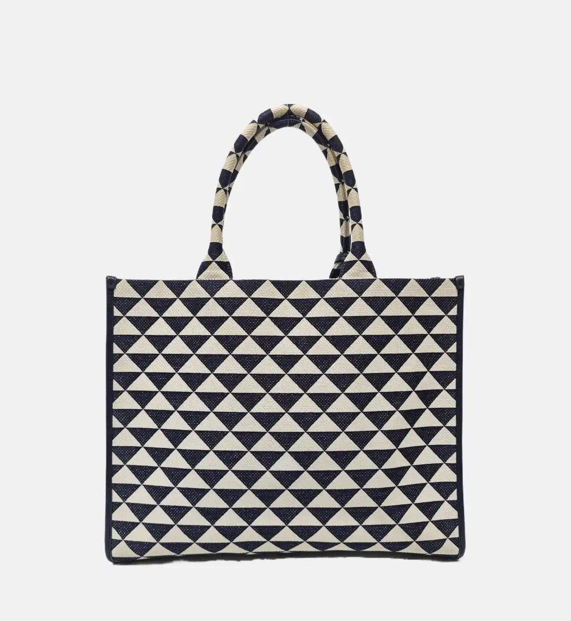 Prada PRADA Symbole Large color-block canvas handbag gold hardware Size ONE SIZE - 5 Thumbnail