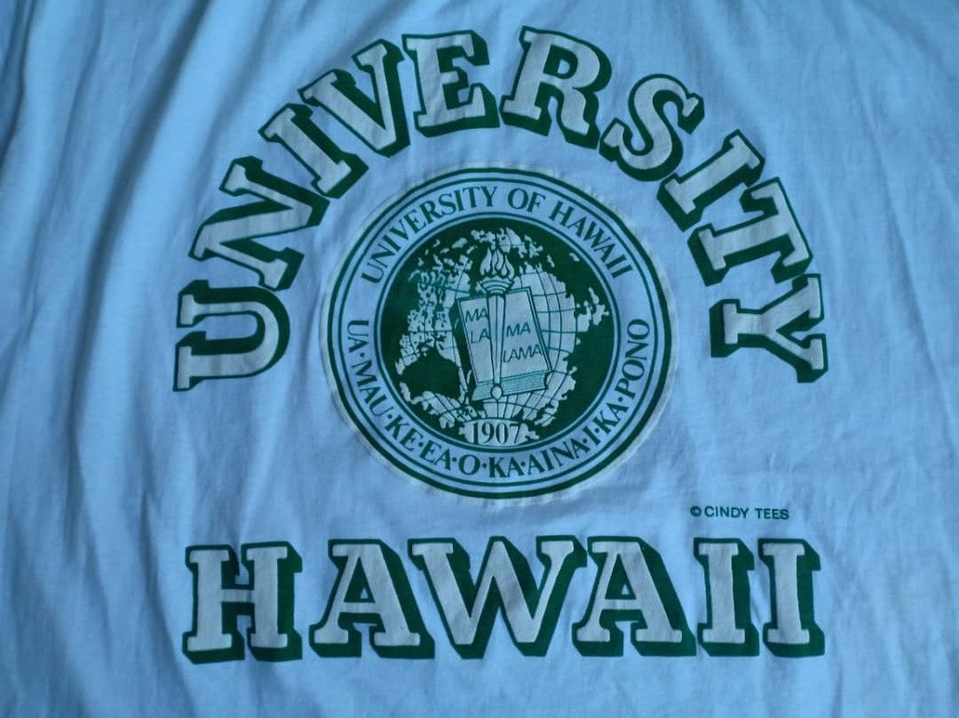Vintage Vintage 80's University Honolulu Hawaii | Made in USA | Size US L / EU 52-54 / 3 - 2 Thumbnail
