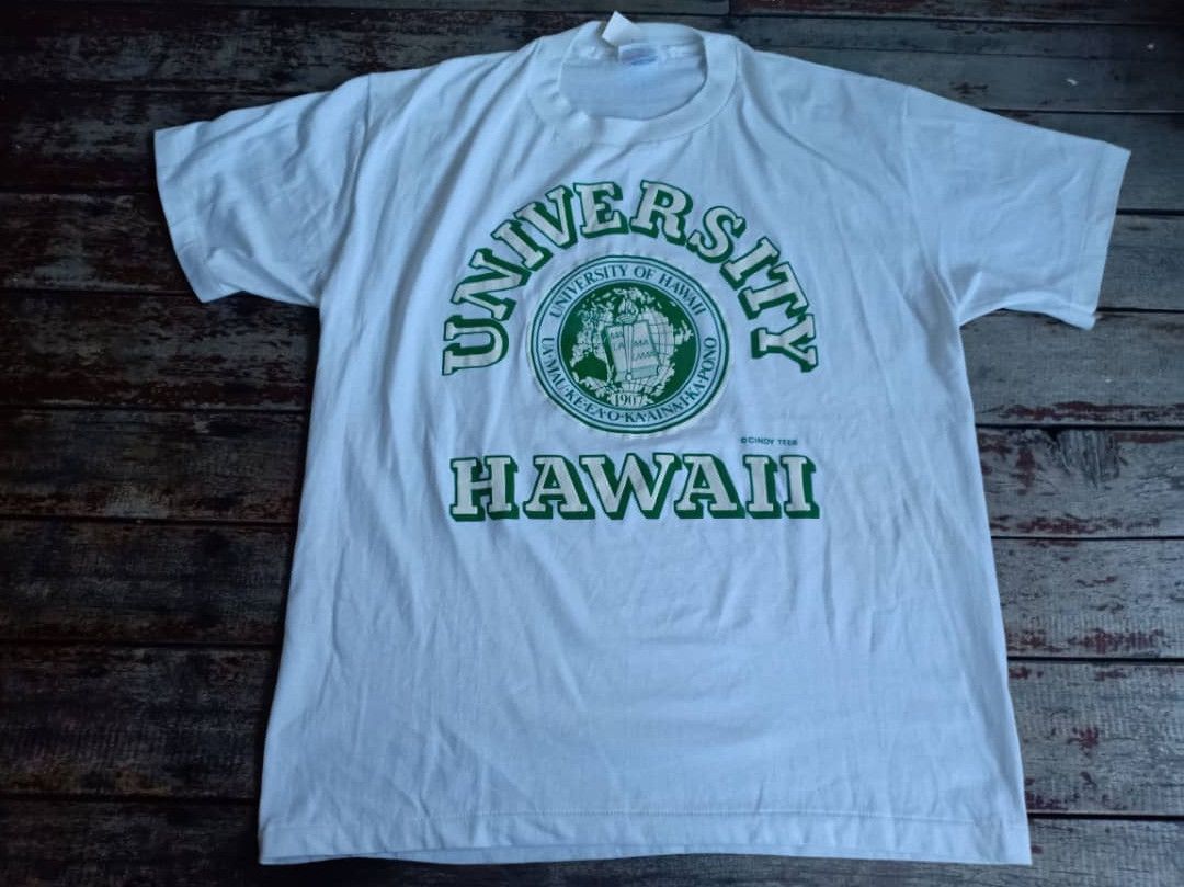 Vintage Vintage 80's University Honolulu Hawaii | Made in USA | Size US L / EU 52-54 / 3 - 1 Thumbnail