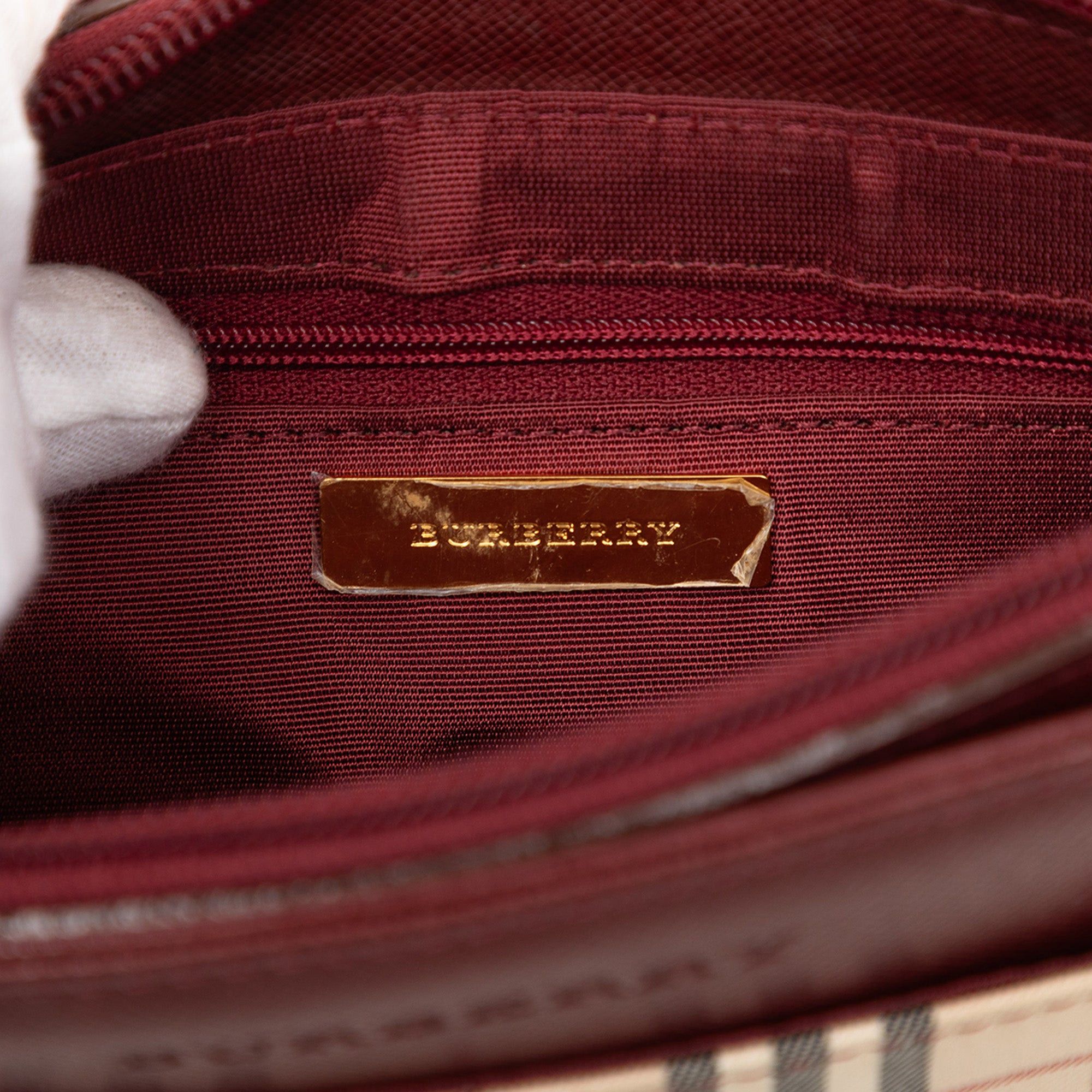 Burberry House Check Canvas Shoulder Bag Size ONE SIZE - 5 Thumbnail
