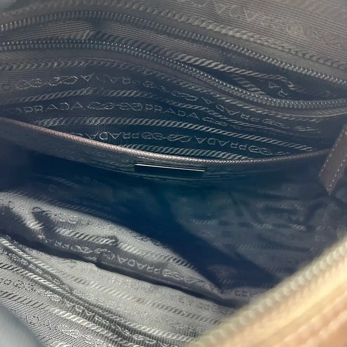 Prada PRADA Re-Nylon brown nylon logo crossbody bag Size ONE SIZE - 8 Thumbnail