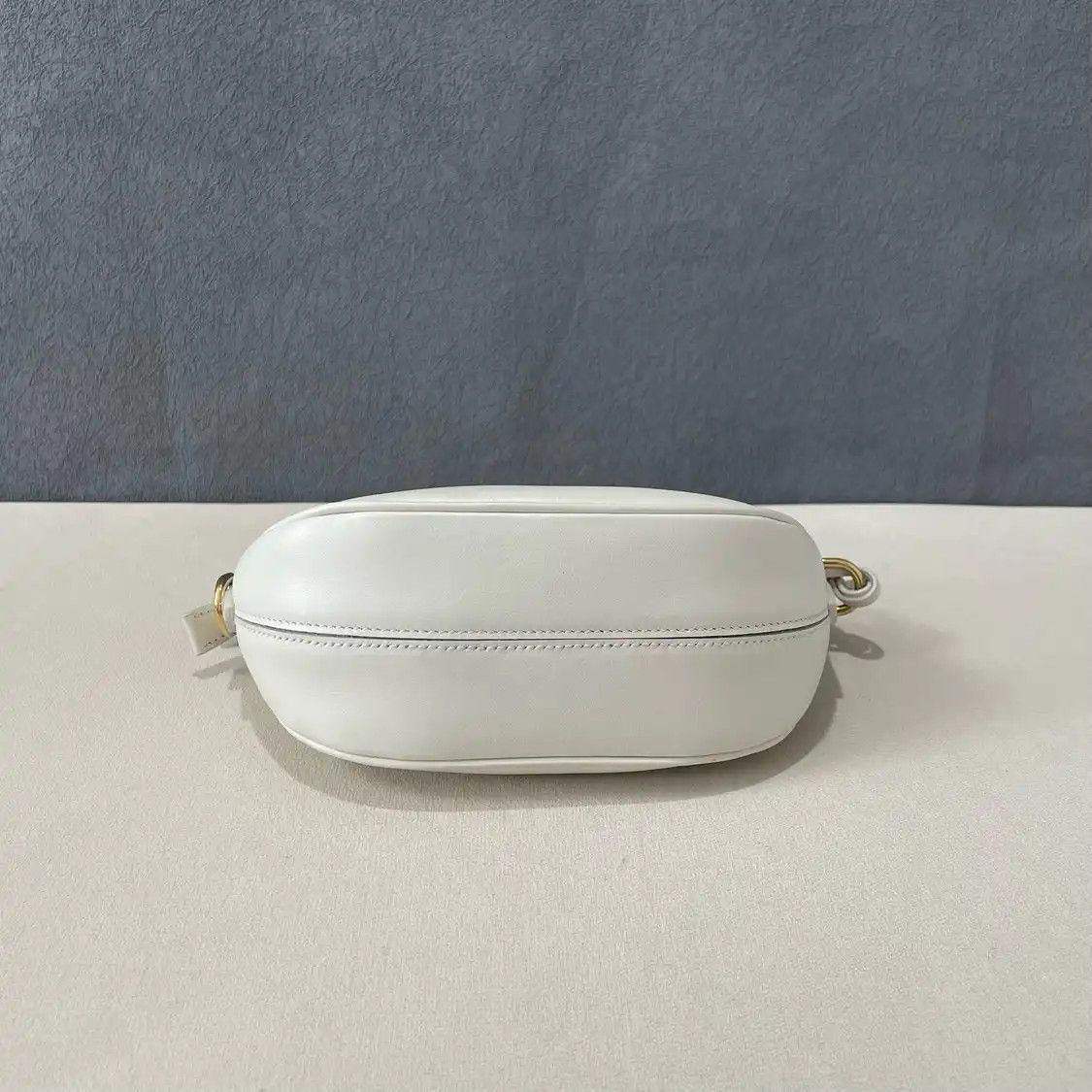 Prada PRADA Odette white cowhide leather logo cross pattern crossbody bag detachable s Size ONE SIZE - 6 Thumbnail