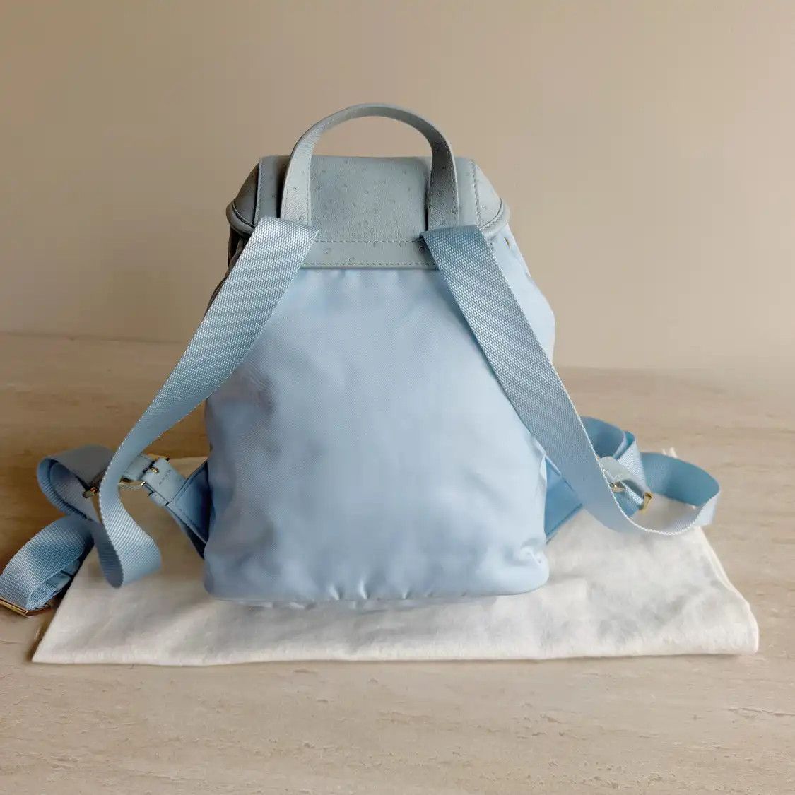 Prada PRADA blue nylon logo backpack Size ONE SIZE - 2 Thumbnail