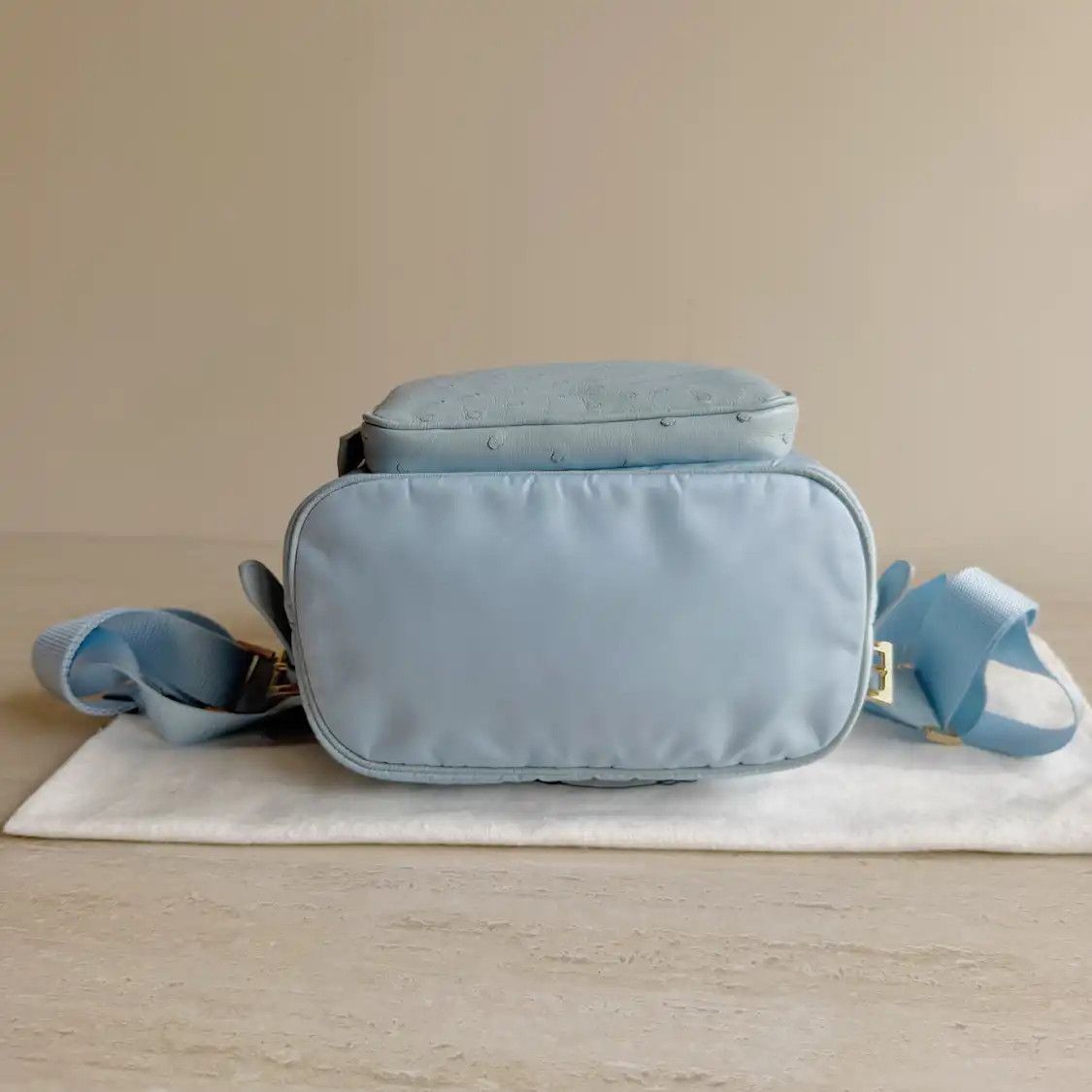 Prada PRADA blue nylon logo backpack Size ONE SIZE - 6 Thumbnail