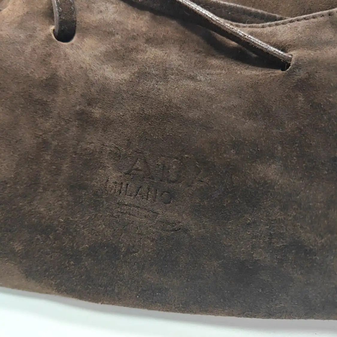 Prada PRADA brown suede shoulder bag gold hardware Size ONE SIZE - 8 Thumbnail