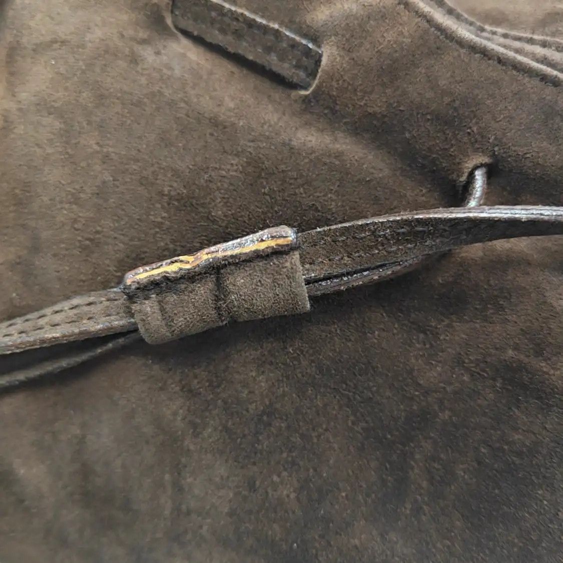 Prada PRADA brown suede shoulder bag gold hardware Size ONE SIZE - 11 Thumbnail