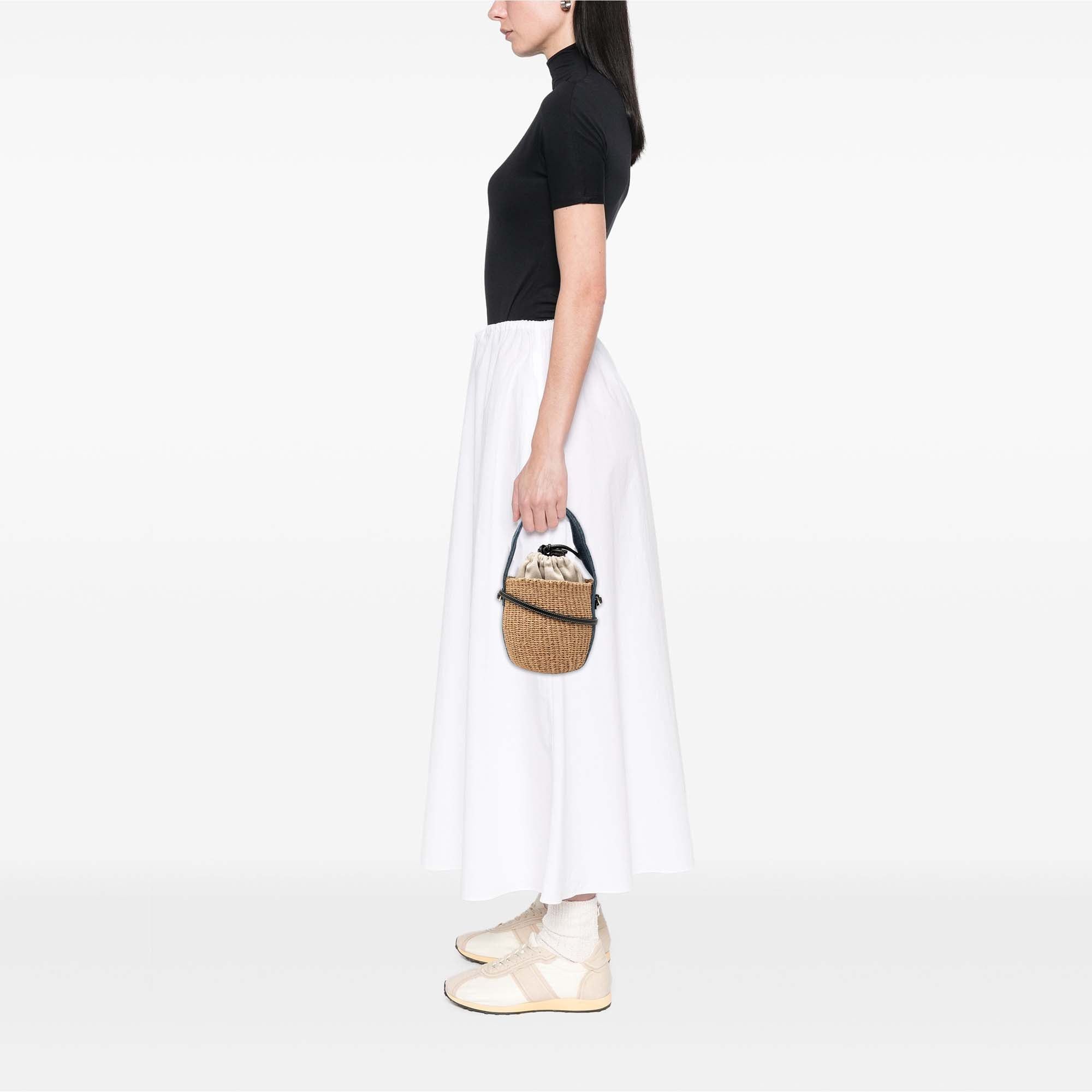 Chloe Raffia Woody Basket Bucket Bag Size ONE SIZE - 7 Thumbnail