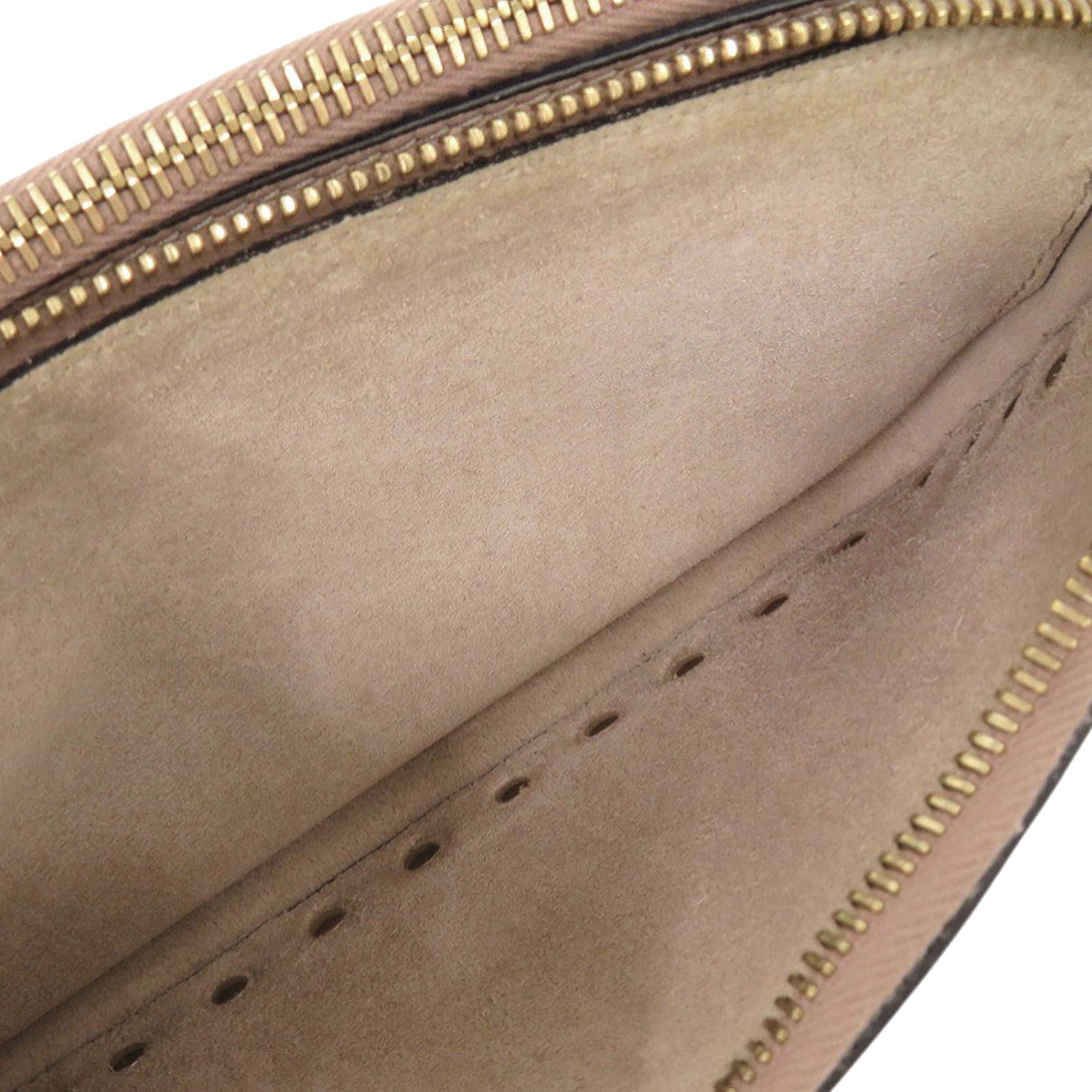 Valentino Pebbled Calfskin Rockstud Double Zip Chain Pouch Size ONE SIZE - 7 Thumbnail
