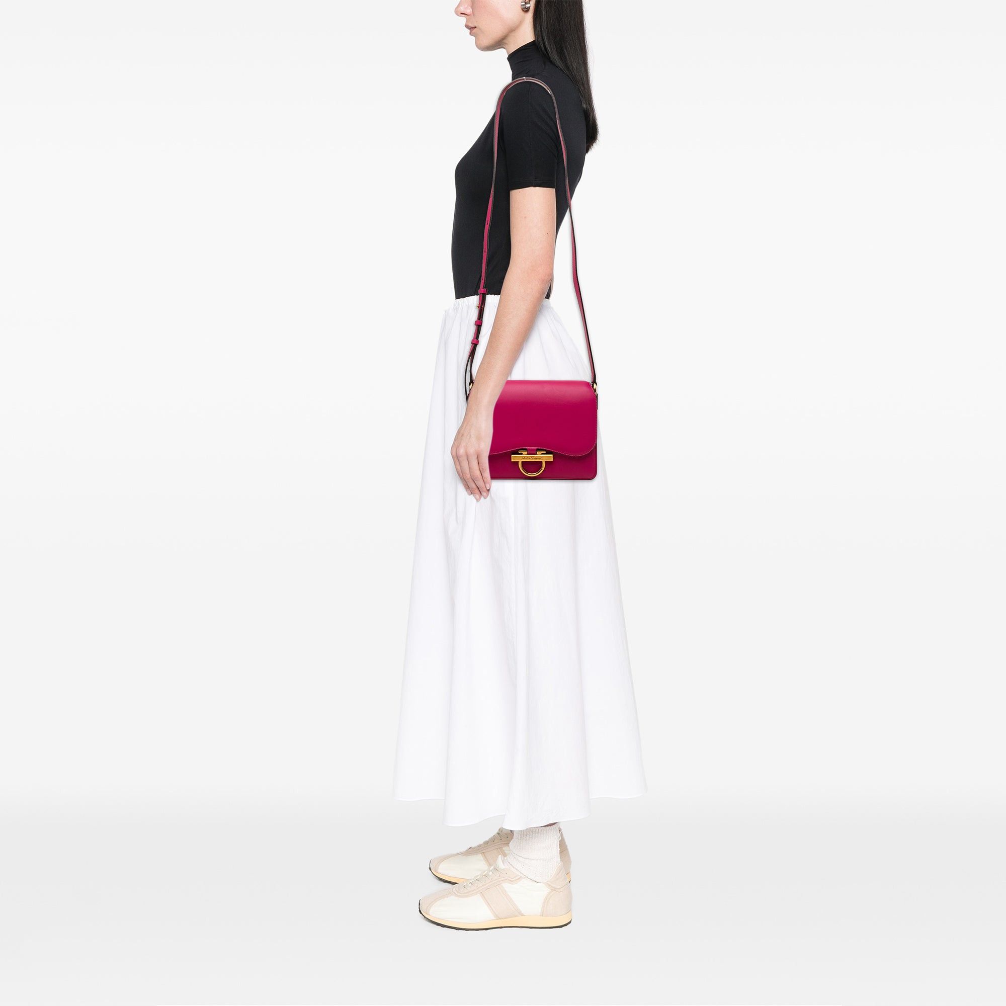 Salvatore Ferragamo Calfskin Gancini Joanne Crossbody Size ONE SIZE - 7 Thumbnail