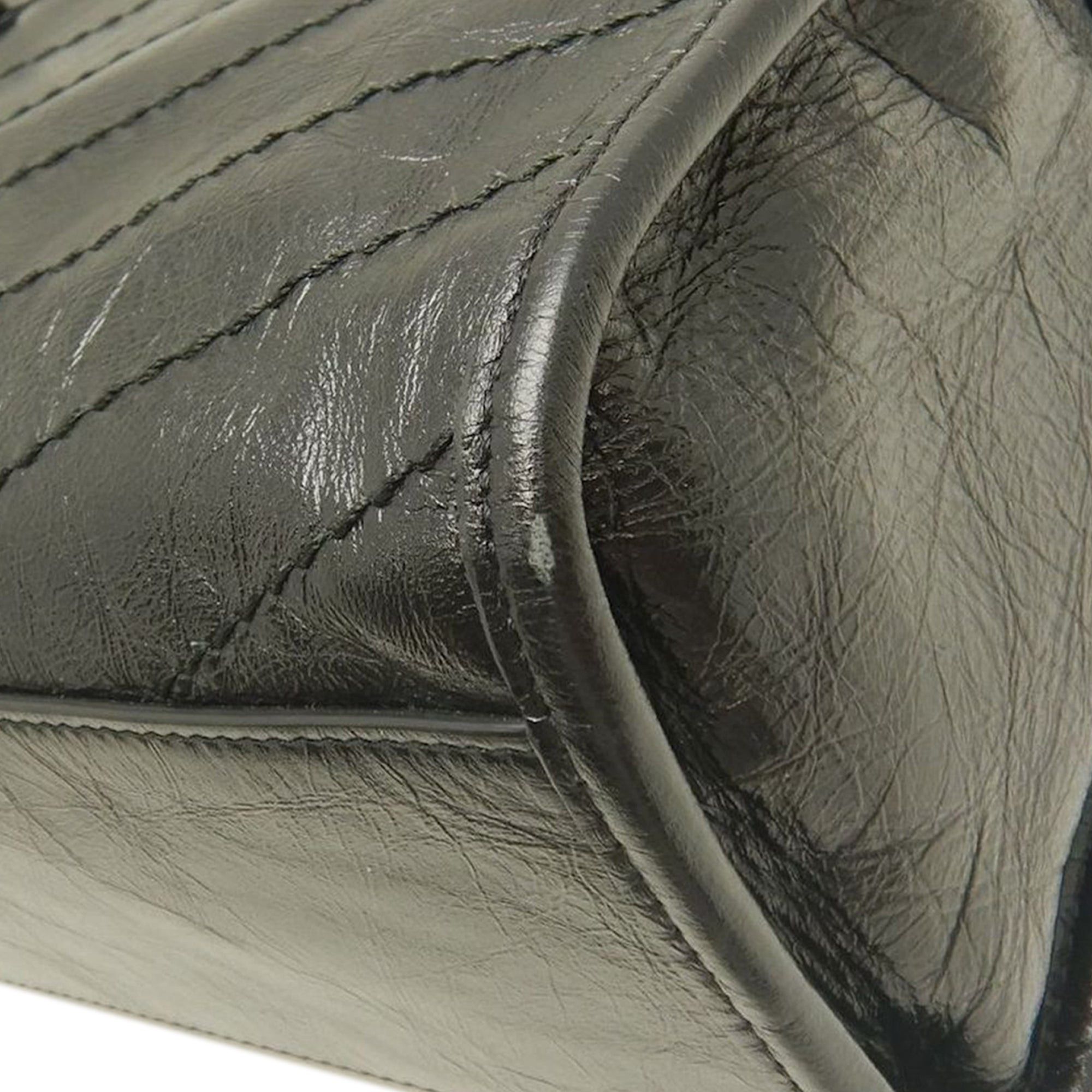 Saint Laurent Paris Crinkled Calfskin Monogram Niki Shopper Tote Size ONE SIZE - 13 Thumbnail