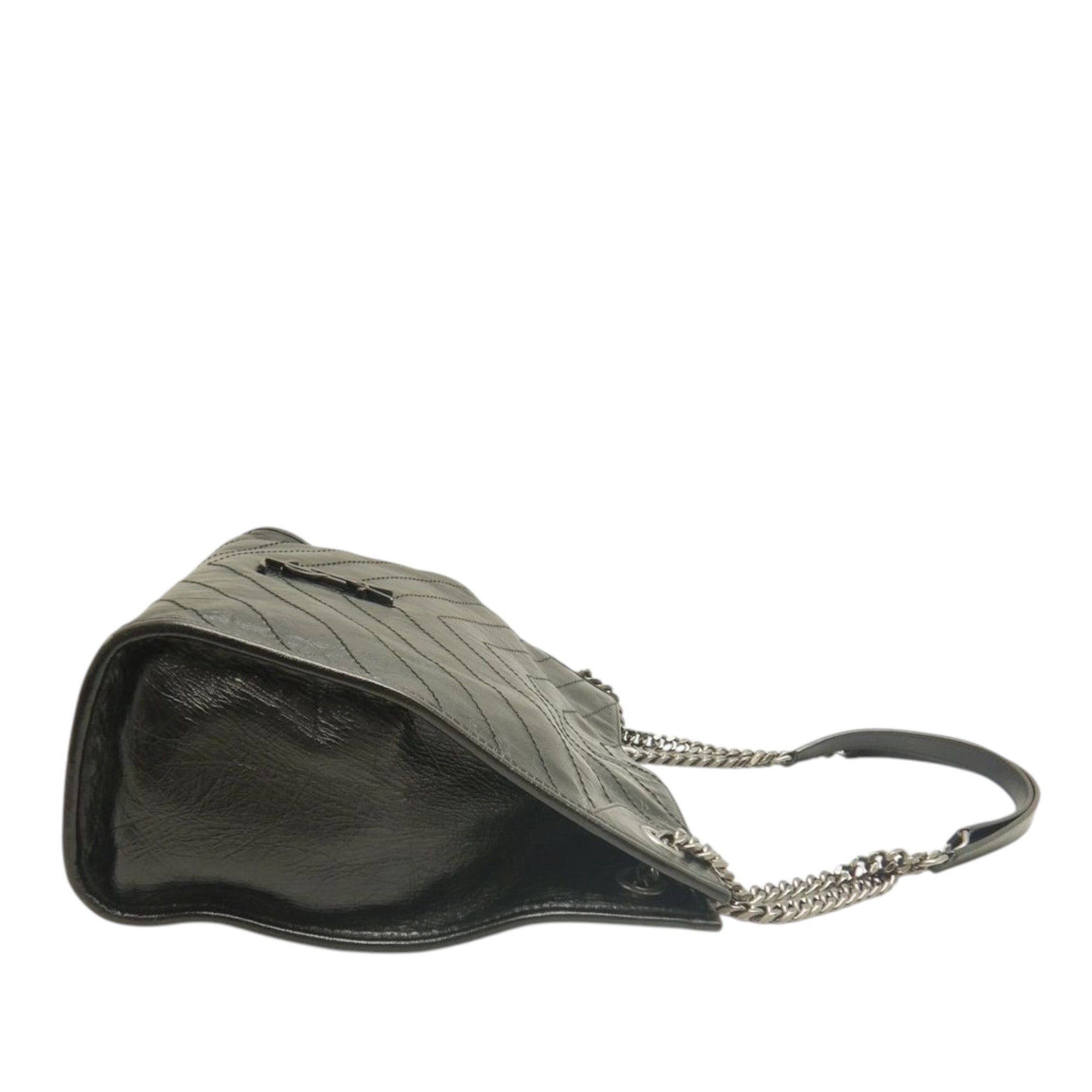 Saint Laurent Paris Crinkled Calfskin Monogram Niki Shopper Tote Size ONE SIZE - 15 Thumbnail