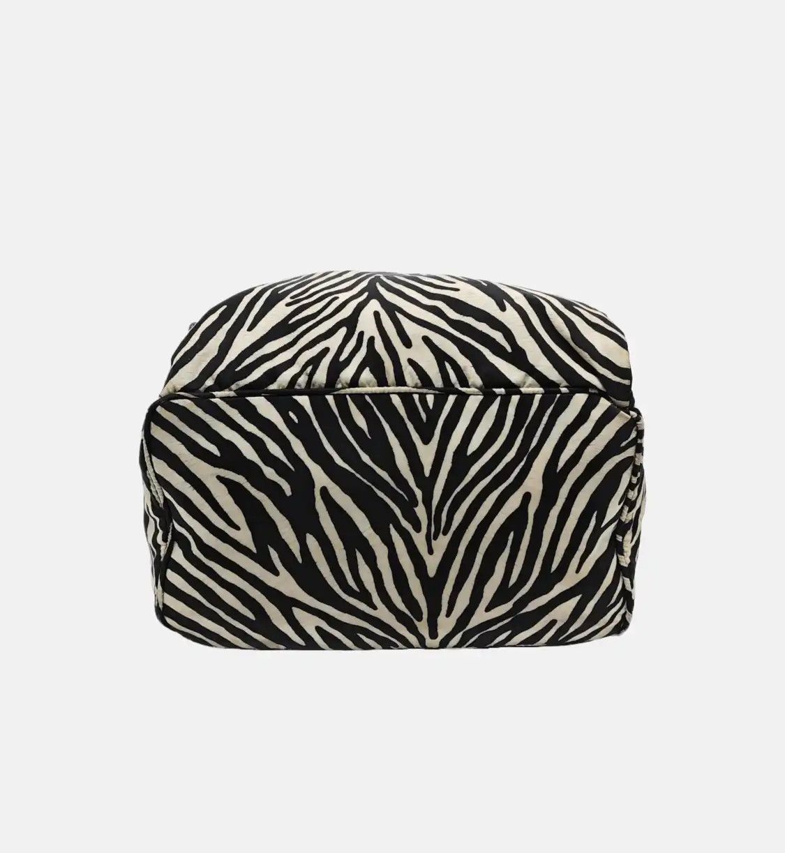 Prada PRADA black nylon logo print backpack silver hardware Size ONE SIZE - 6 Thumbnail
