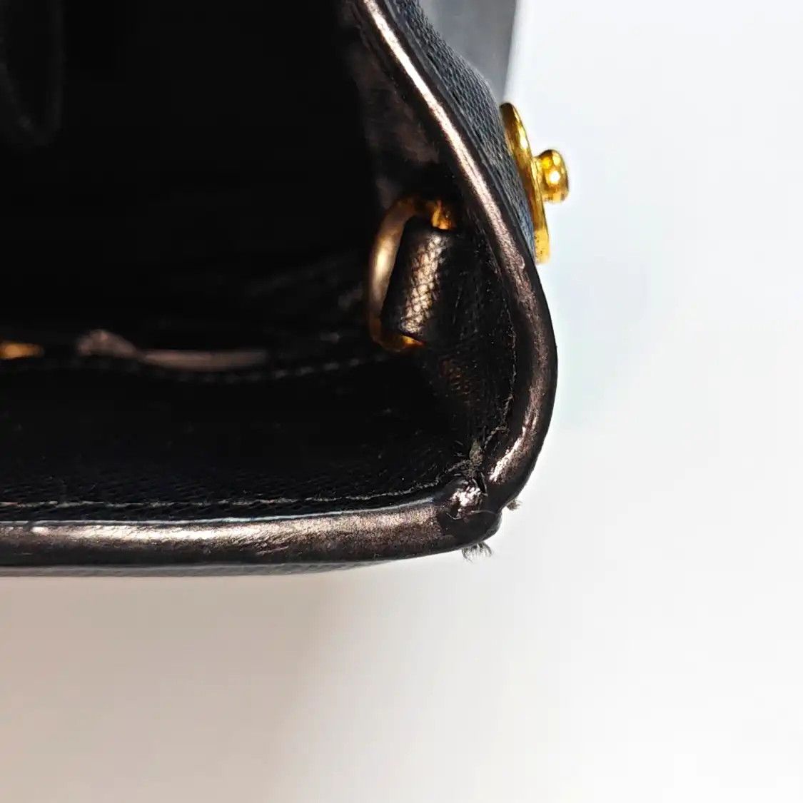 Prada PRADA Galleria black cowhide leather logo cross pattern handbag gold hardware Size ONE SIZE - 15 Thumbnail