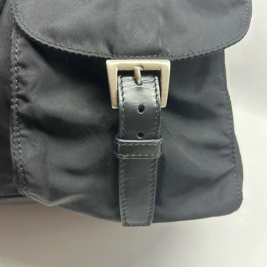 Prada PRADA Re-Nylon Medium black nylon logo backpack Size ONE SIZE - 5 Thumbnail