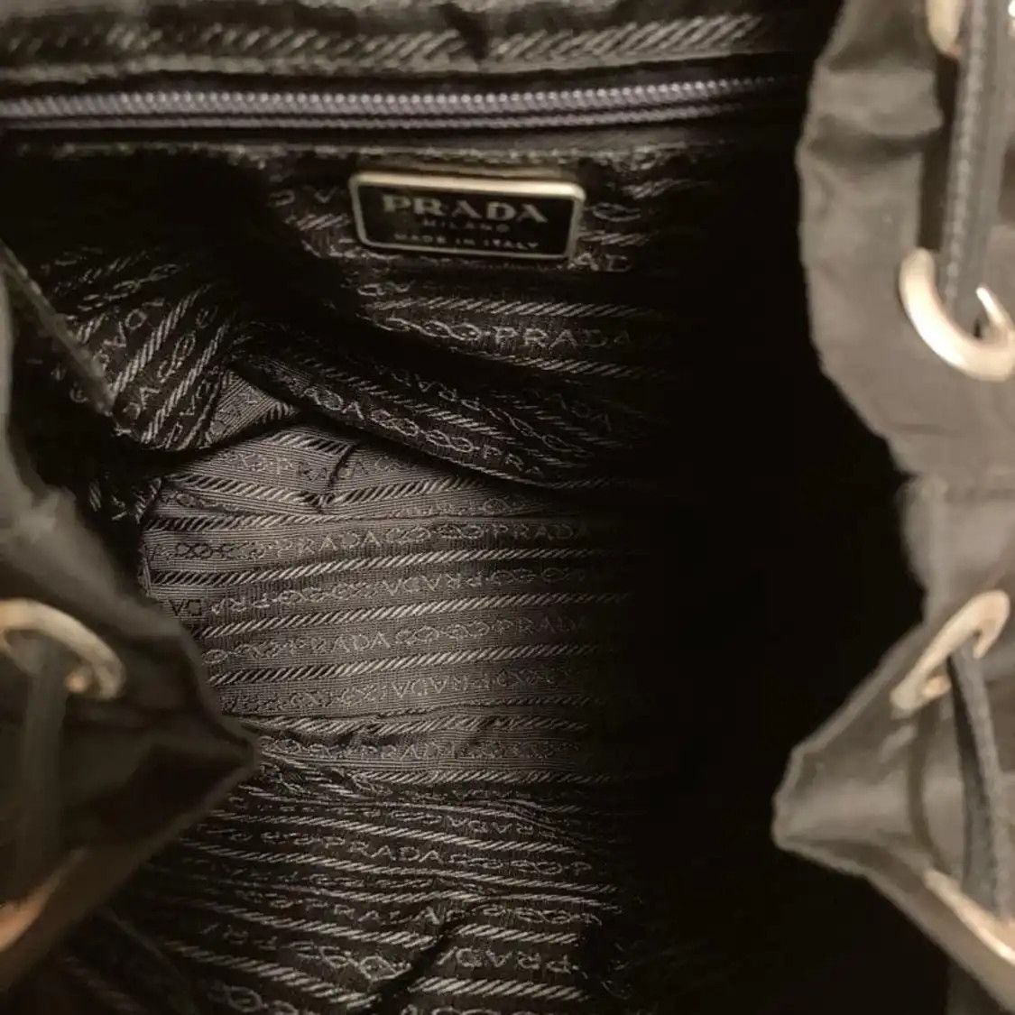 Prada PRADA Re-Nylon Medium black nylon logo backpack Size ONE SIZE - 10 Thumbnail
