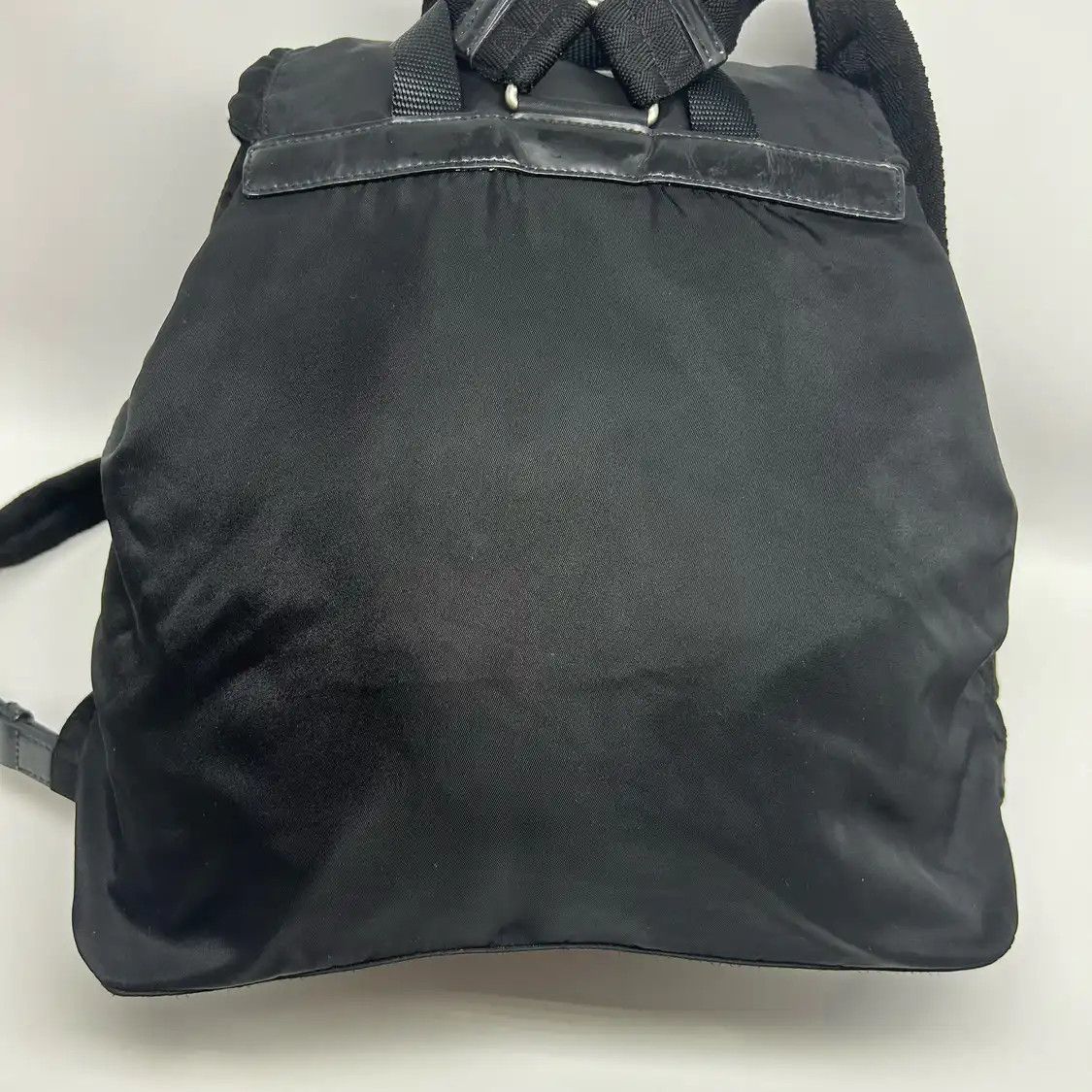 Prada PRADA Re-Nylon Medium black nylon logo backpack Size ONE SIZE - 8 Thumbnail