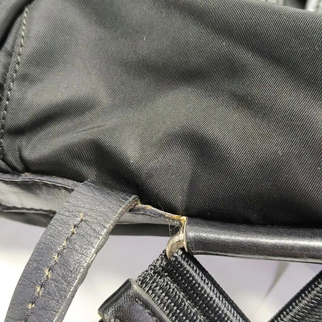Prada PRADA black nylon logo backpack silver hardware Size ONE SIZE - 20 Thumbnail